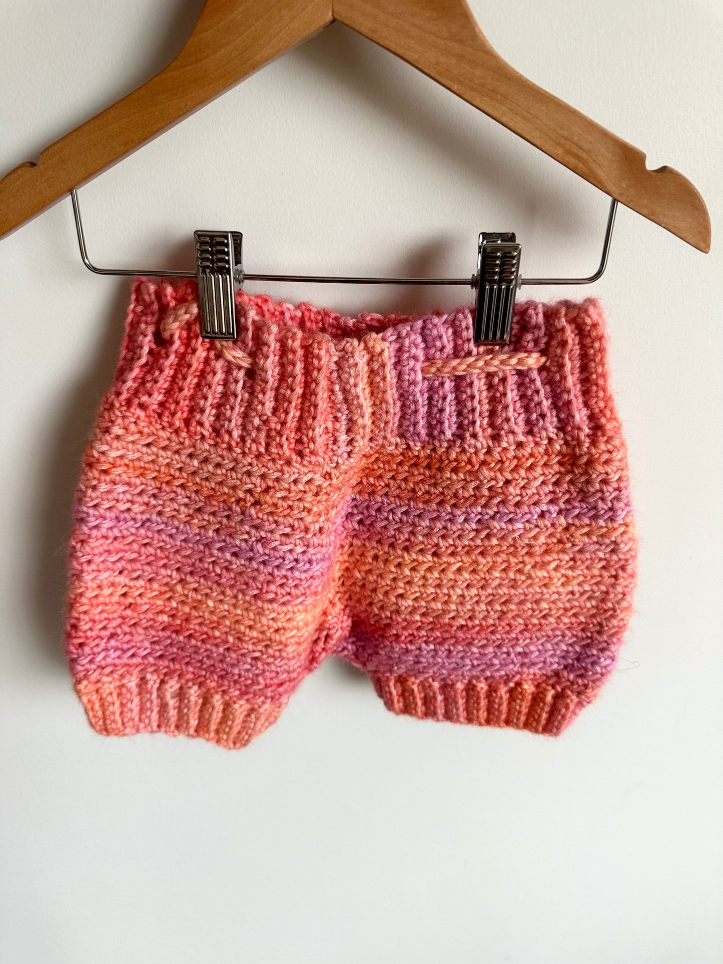 Pink Crochet Shorts / 4T?