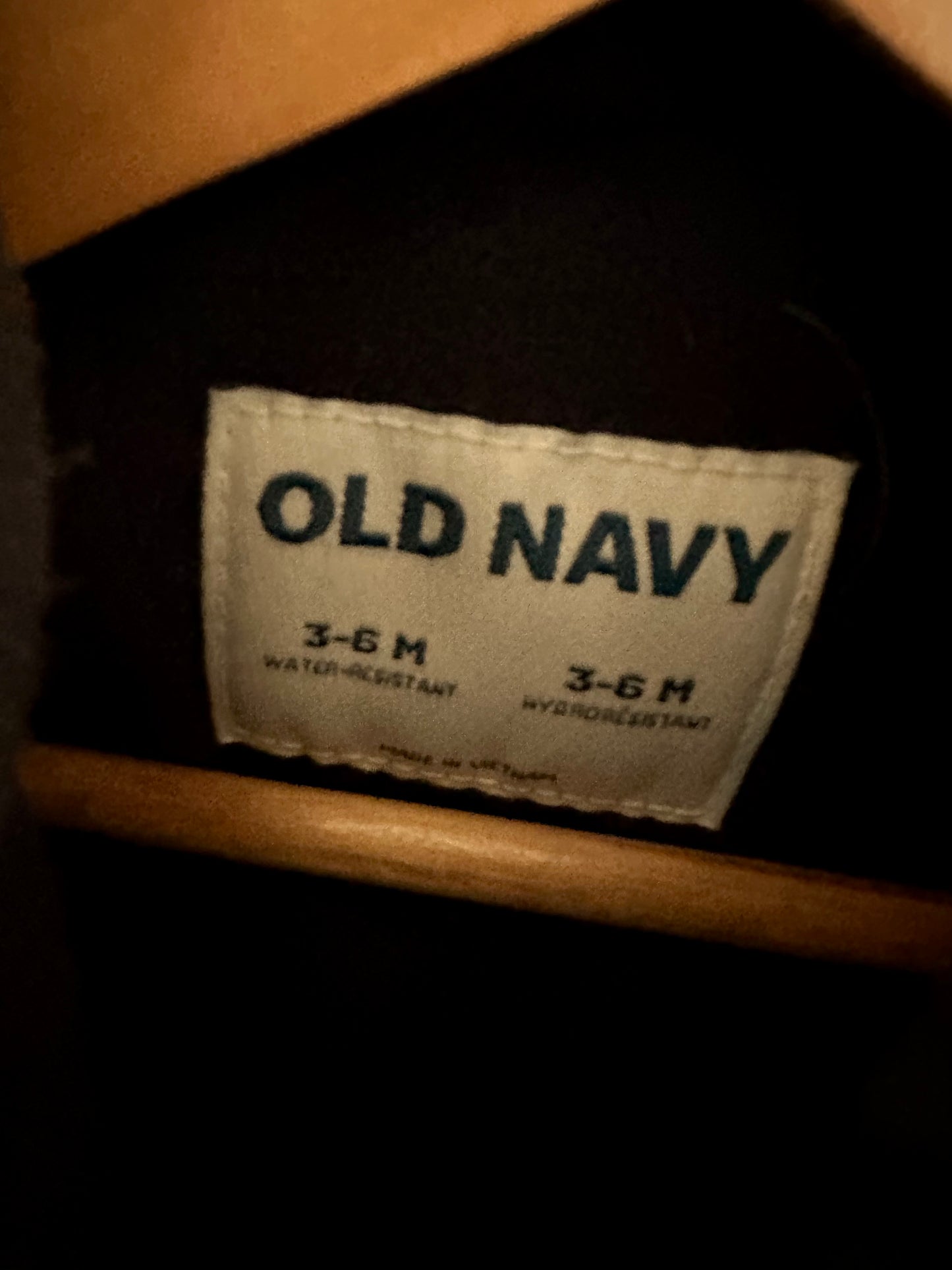 Navy Fleece Lined Bunting Suit / 3-6m