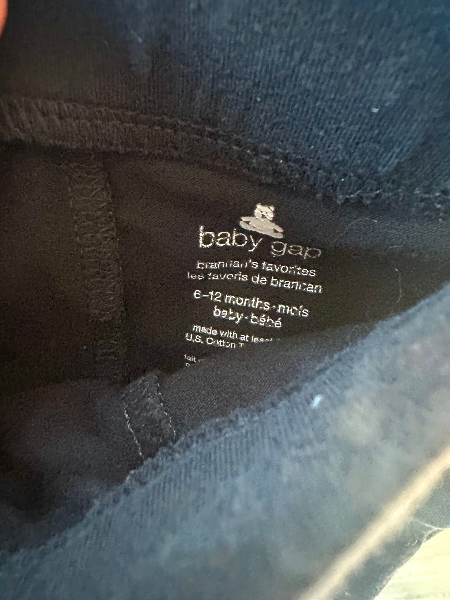 Gap Black Biker Shorts / 6-12m