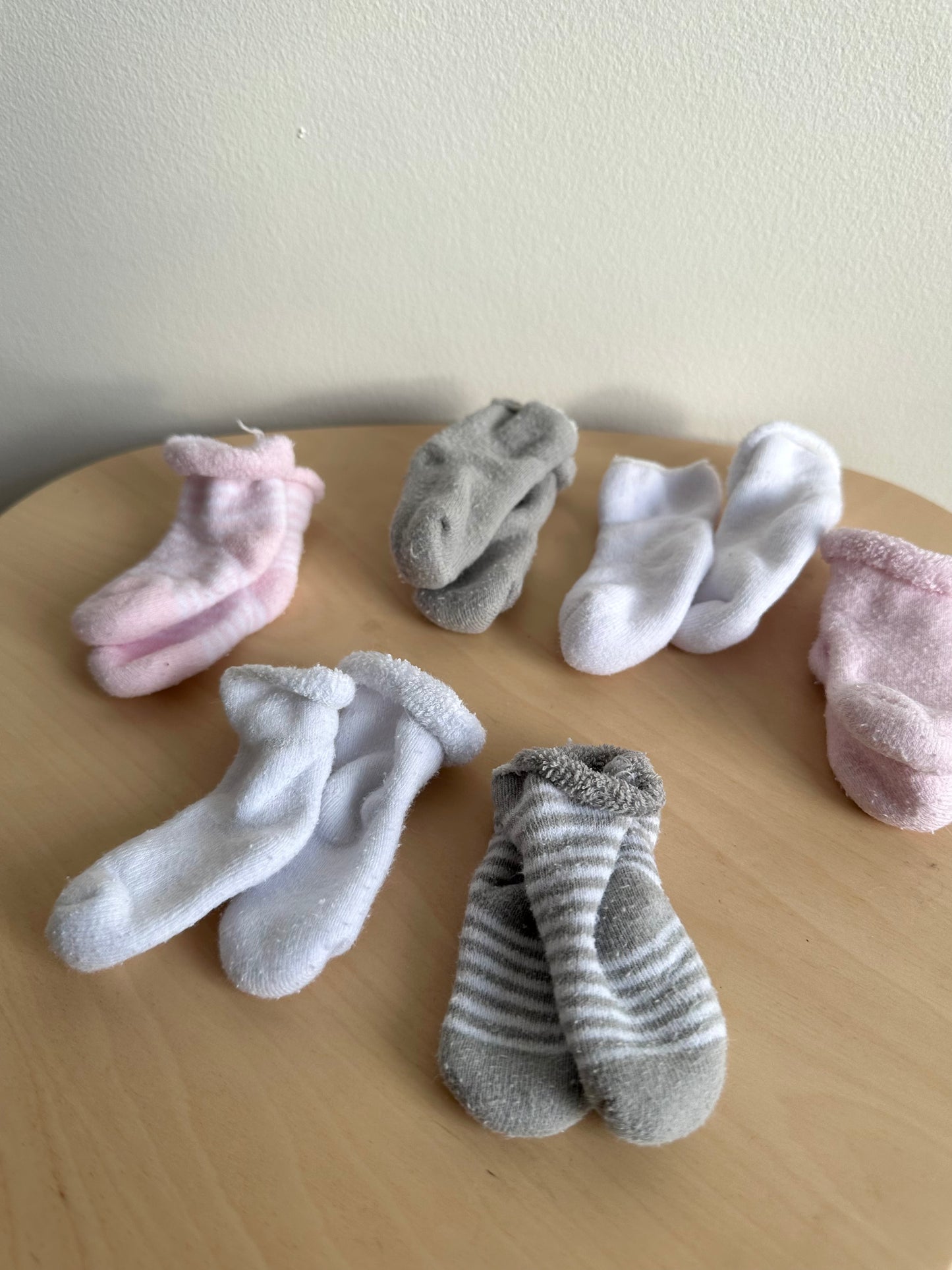Set of 6 Preemie Socks