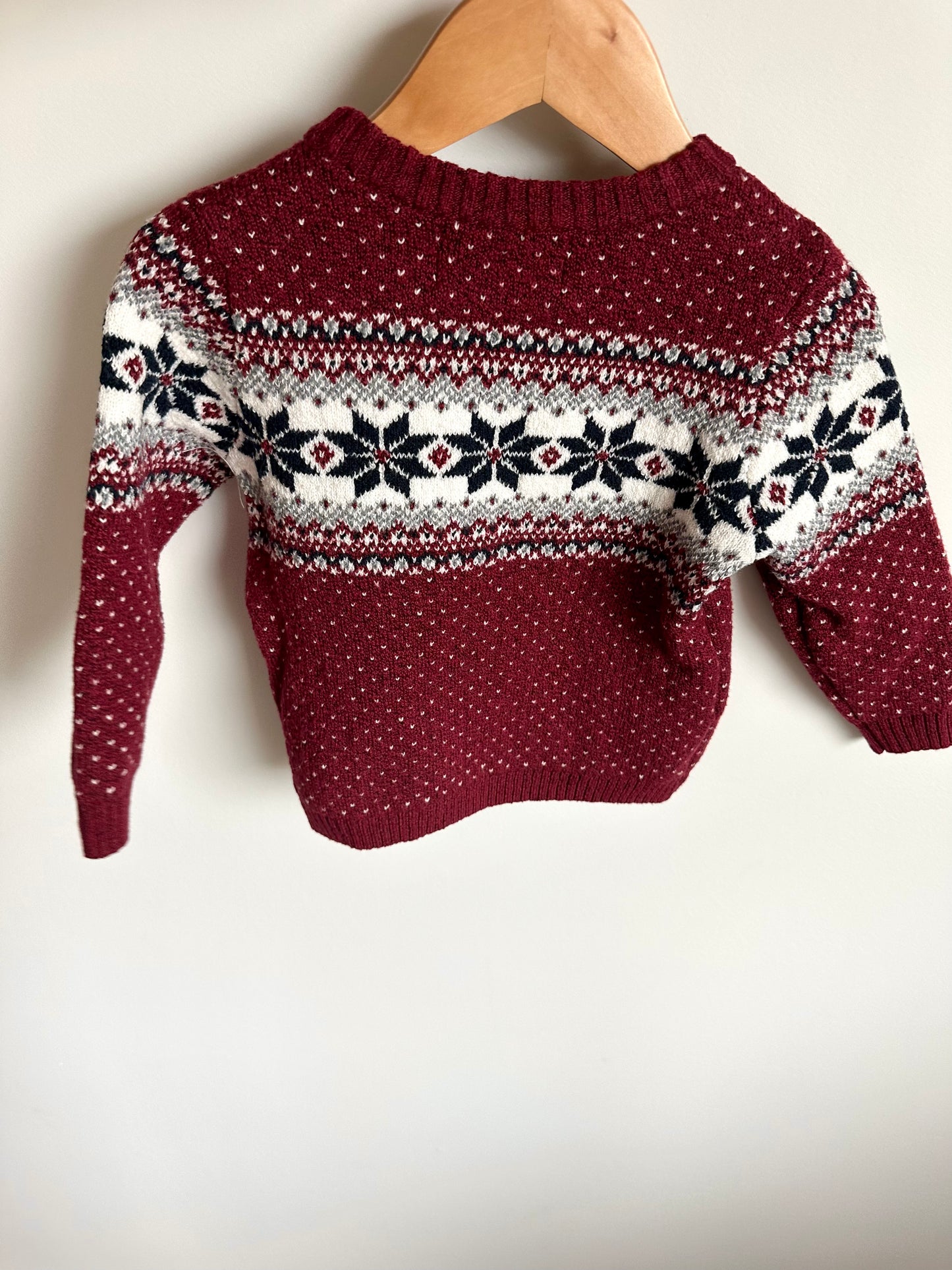 Snowflake Holiday Sweater / 18-24m