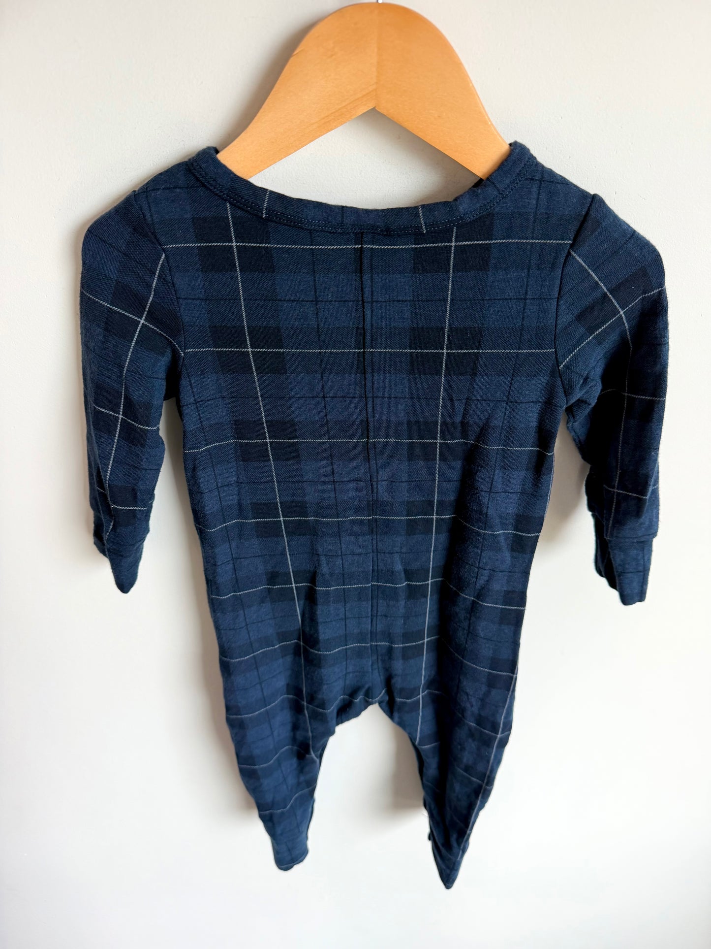 Smash + Tess Plaid Navy Jumpsuit / 18-24m