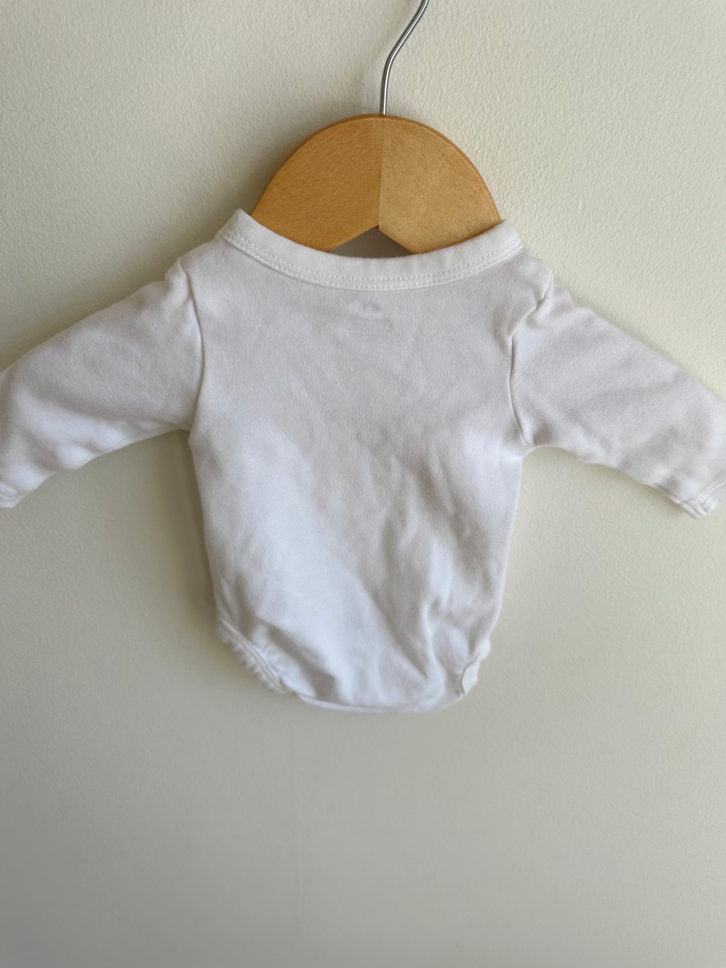 H&M White Bodysuit / 0-1m