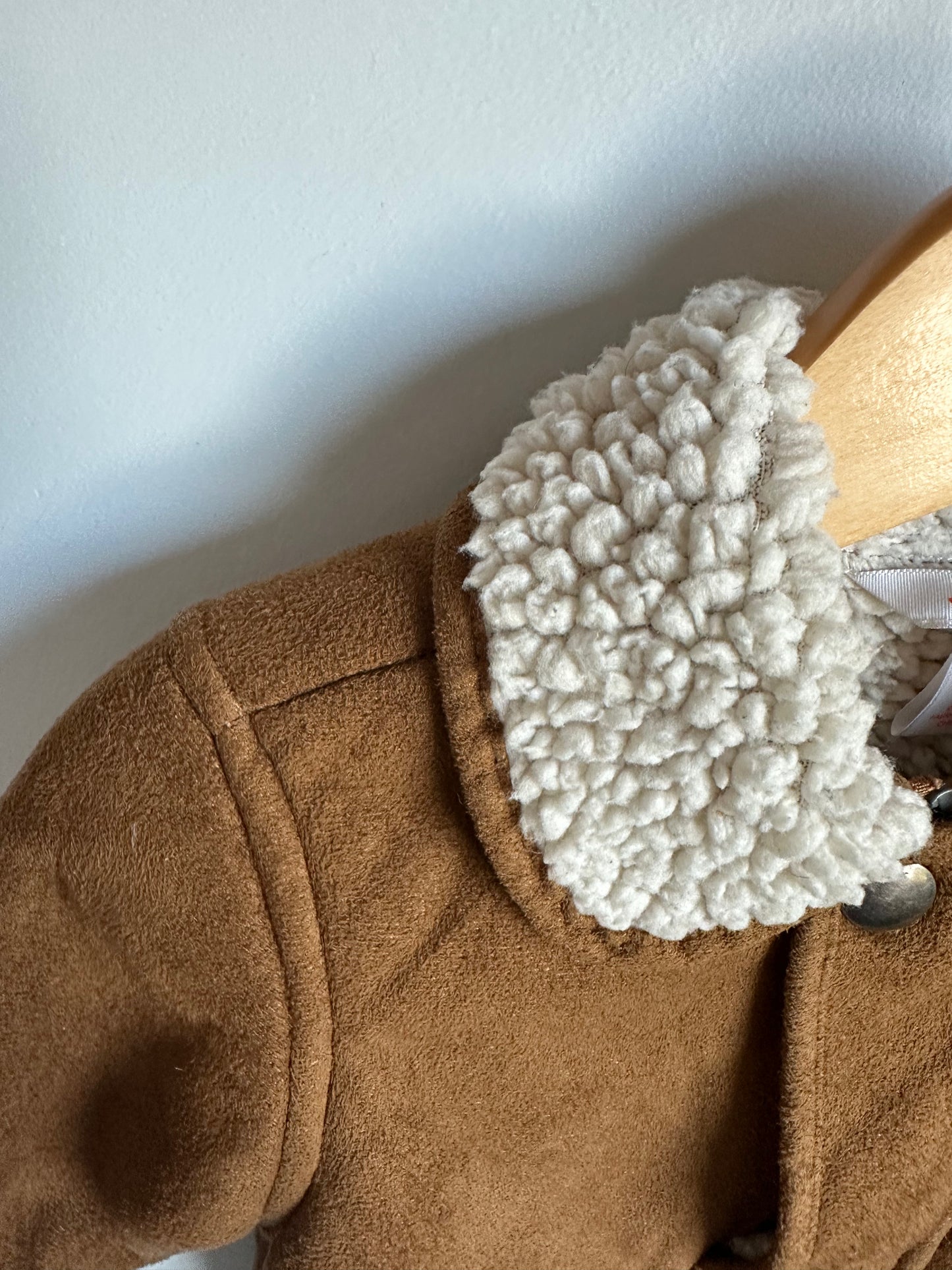 Tan Suede Jacket / 12-18m
