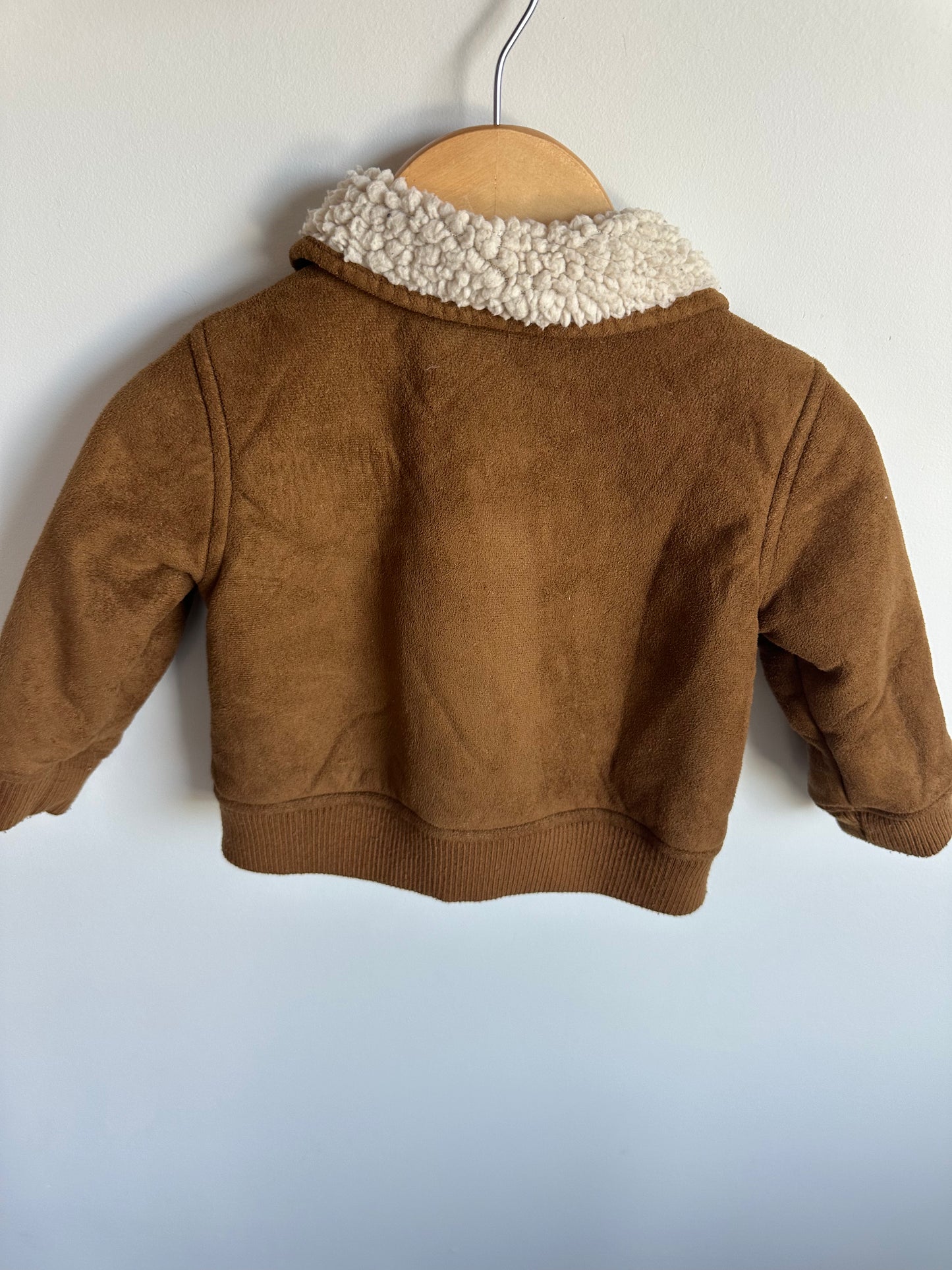 Tan Suede Jacket / 12-18m