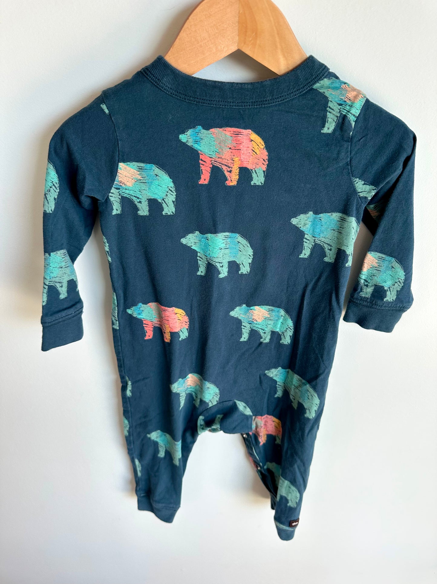 Tea Collection Navy Bear Jumpsuit (PLAY)/ 12-18m
