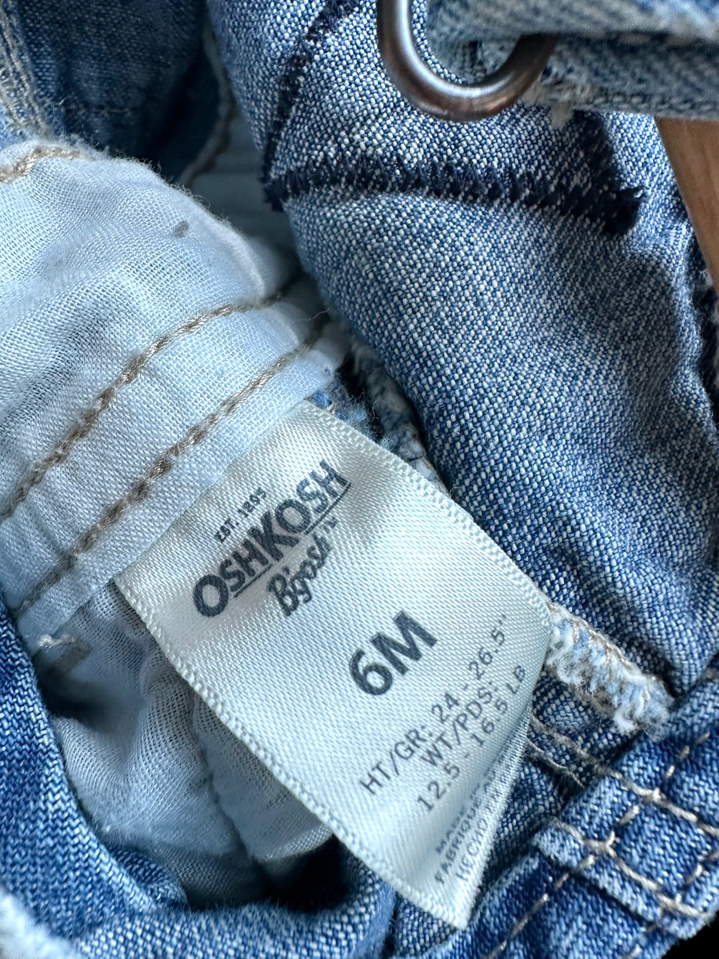 OshKosh Denim Overall / 6m