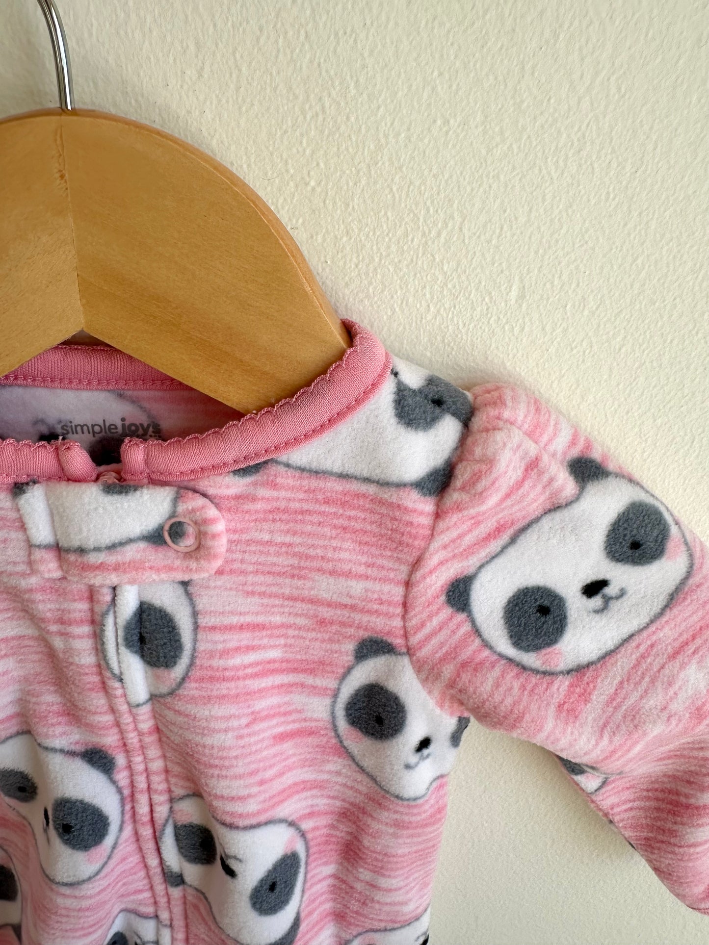 Newborn Fleece Panda Sleeper / 0m