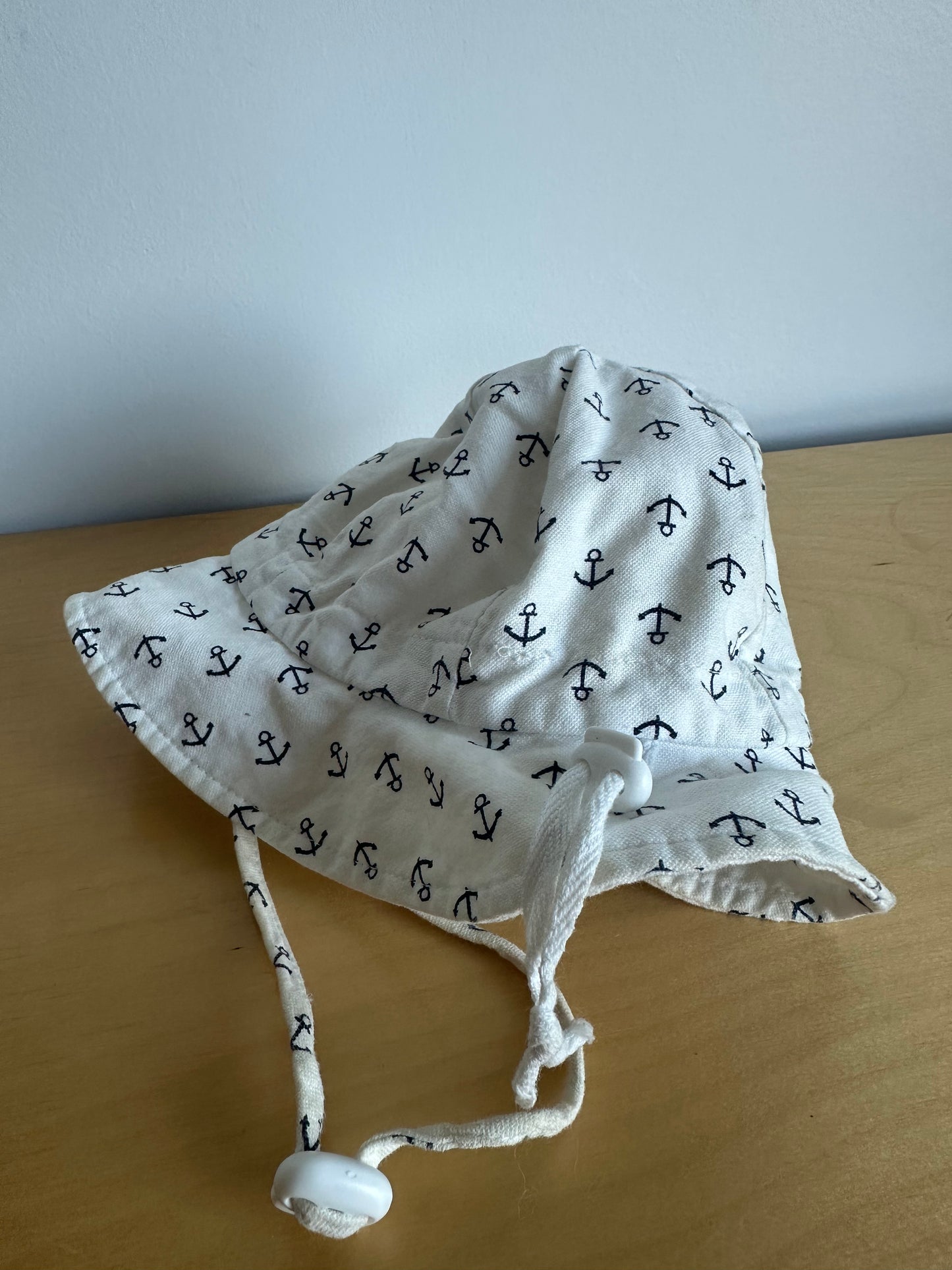 Anchor Pattern Sun Hat / 0-9m