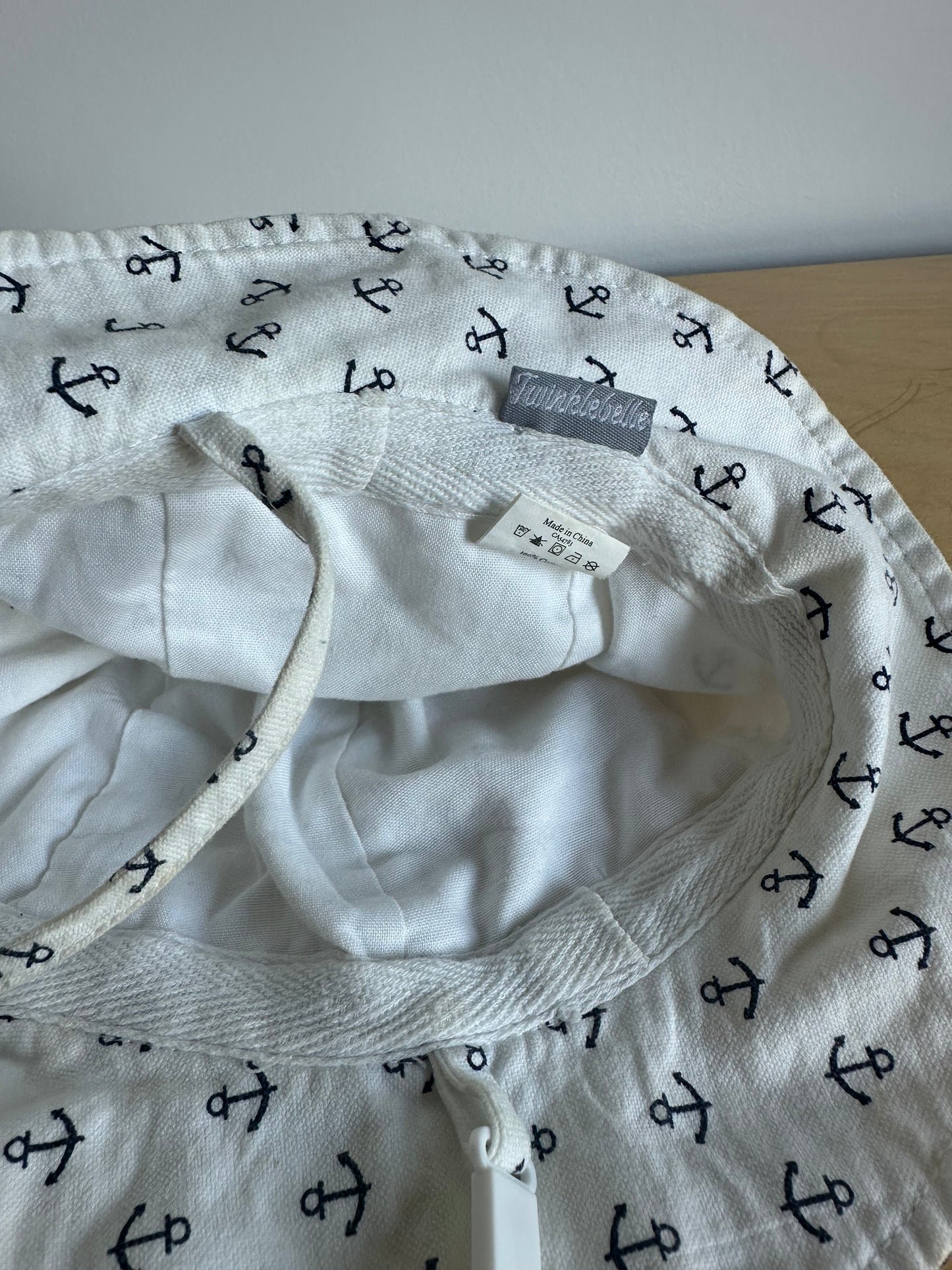 Anchor Pattern Sun Hat / 0-9m