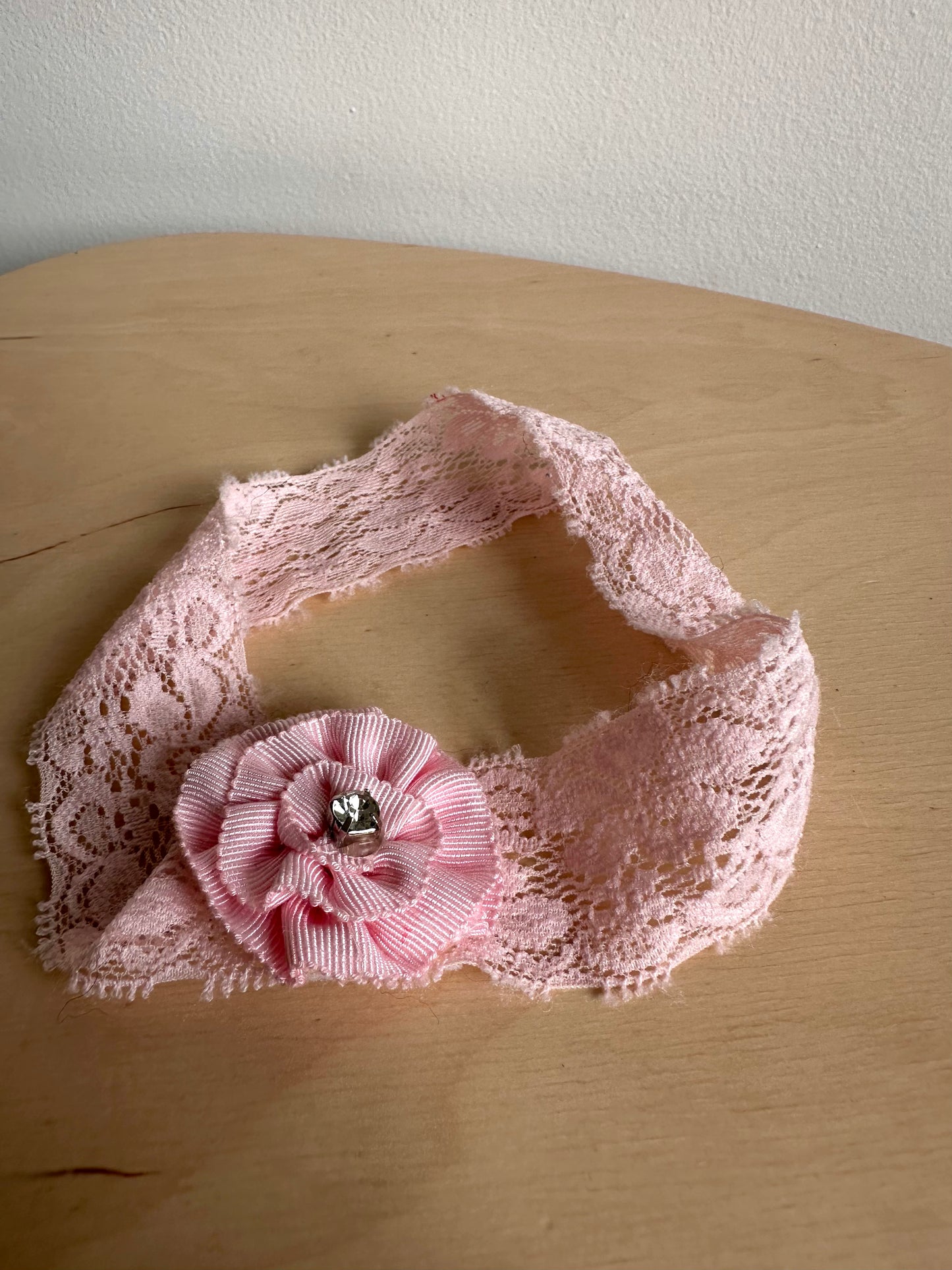 Pink Lace + Bow Headbands / 6m?
