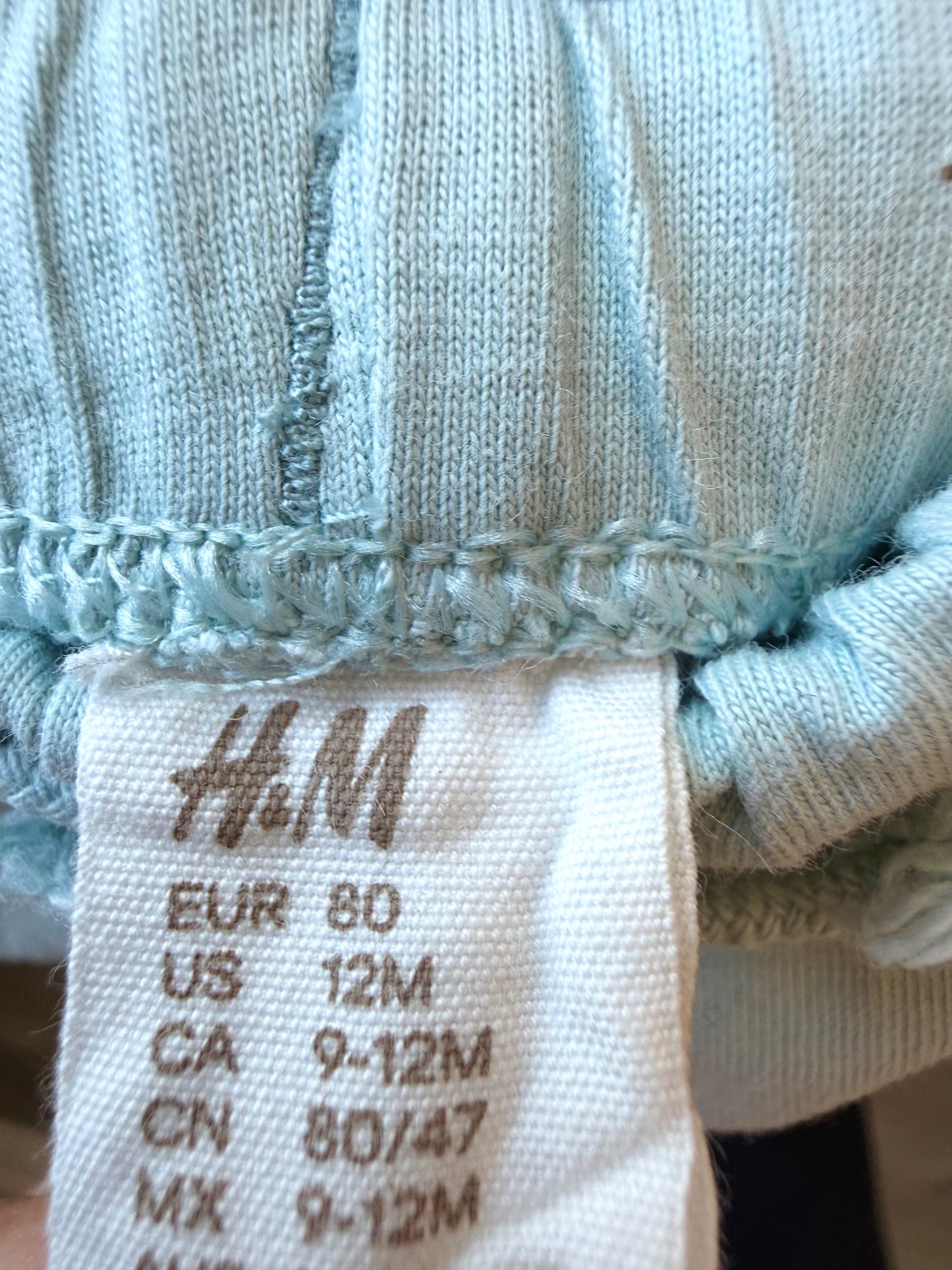 Light Blue Drawstring Shorts / 9-12m