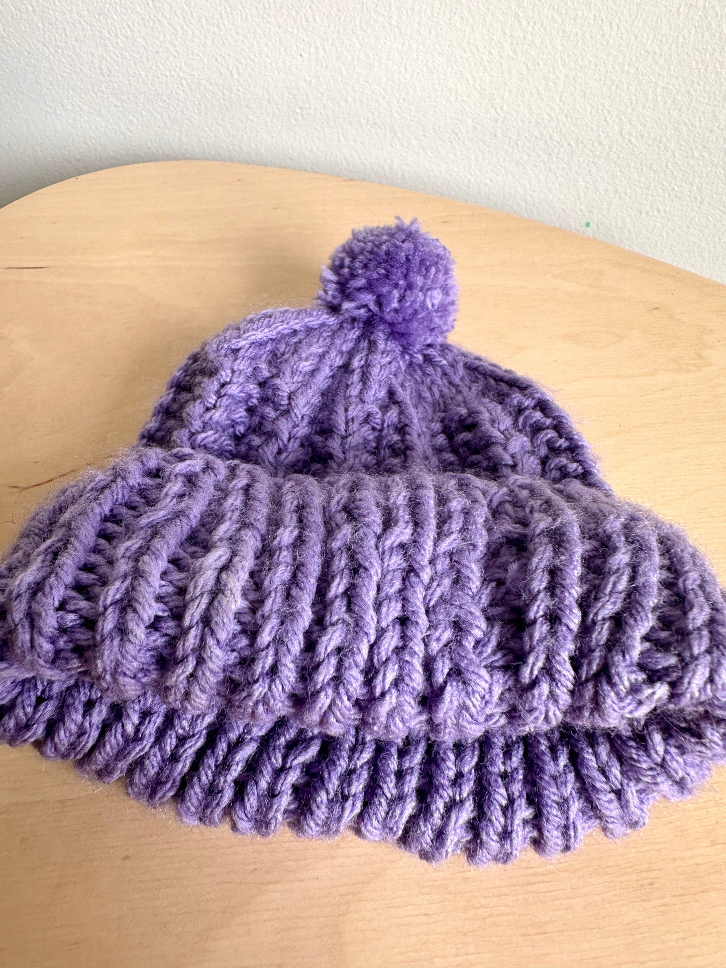 Purple Handmade Toque / 3-6m?