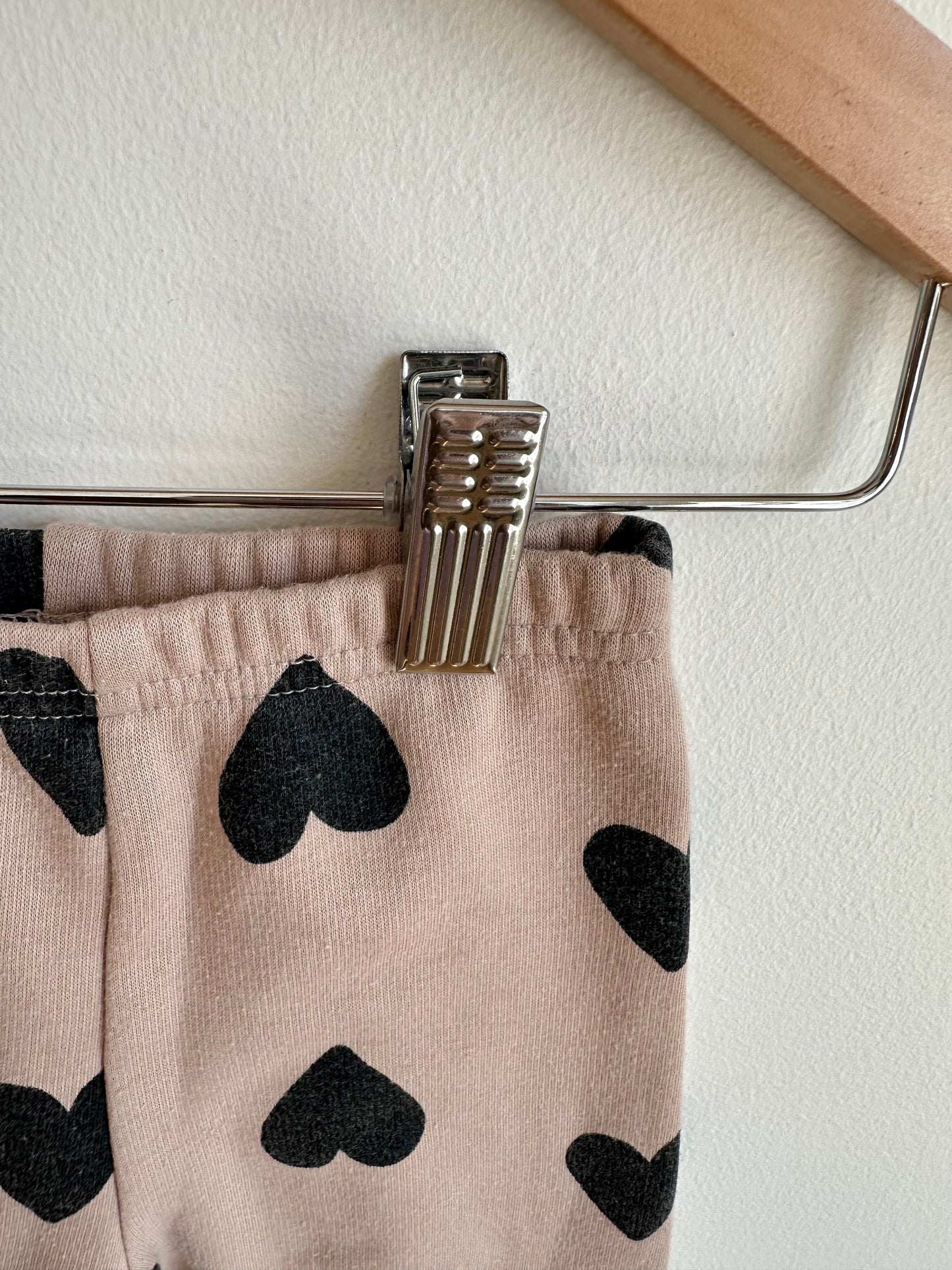 Fleece Heart Pants / 12m