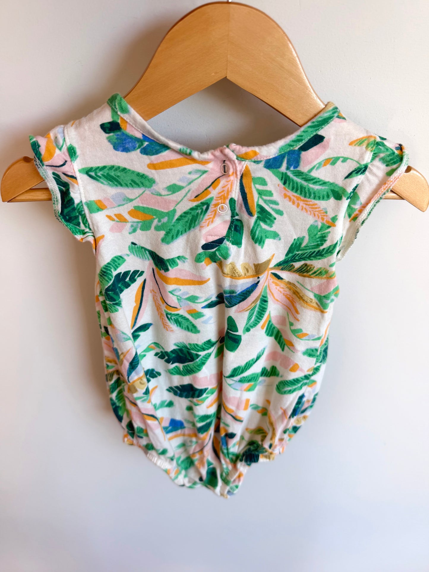 Palm Tree Bubble Romper / 12-18m