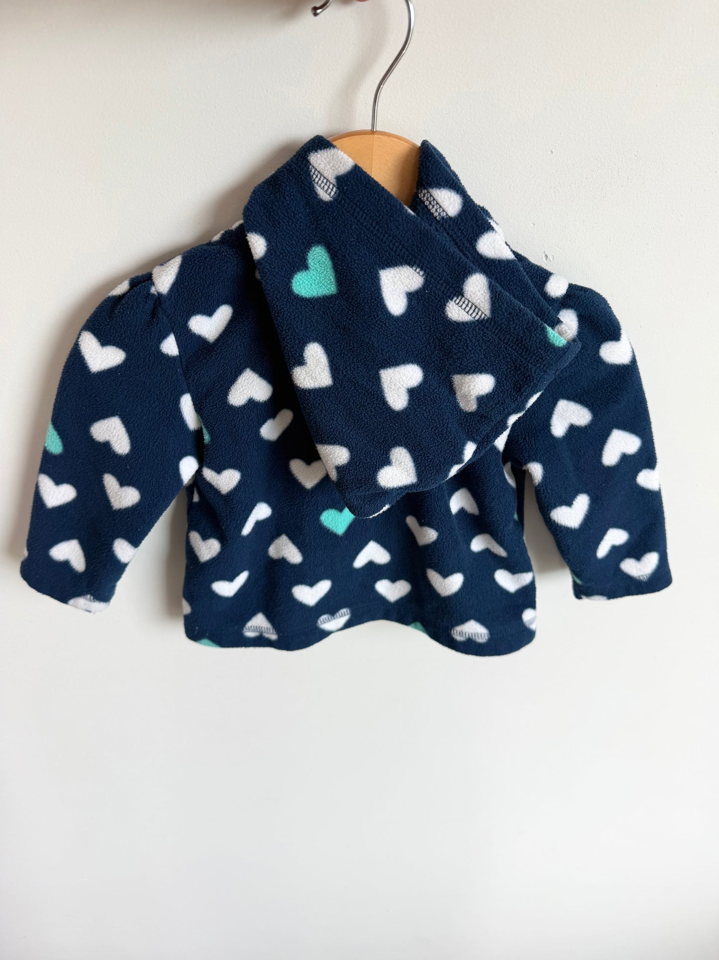 Heart Zipper Hoodie / 6-12m