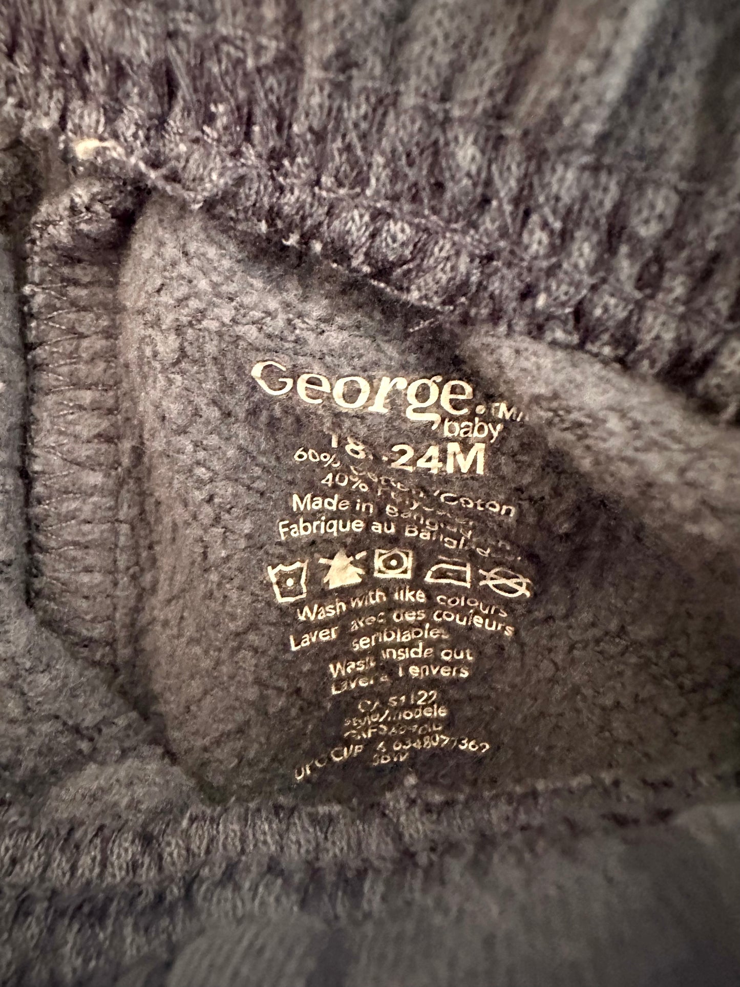 Blue with Rust Stripe Pants / 18-24m