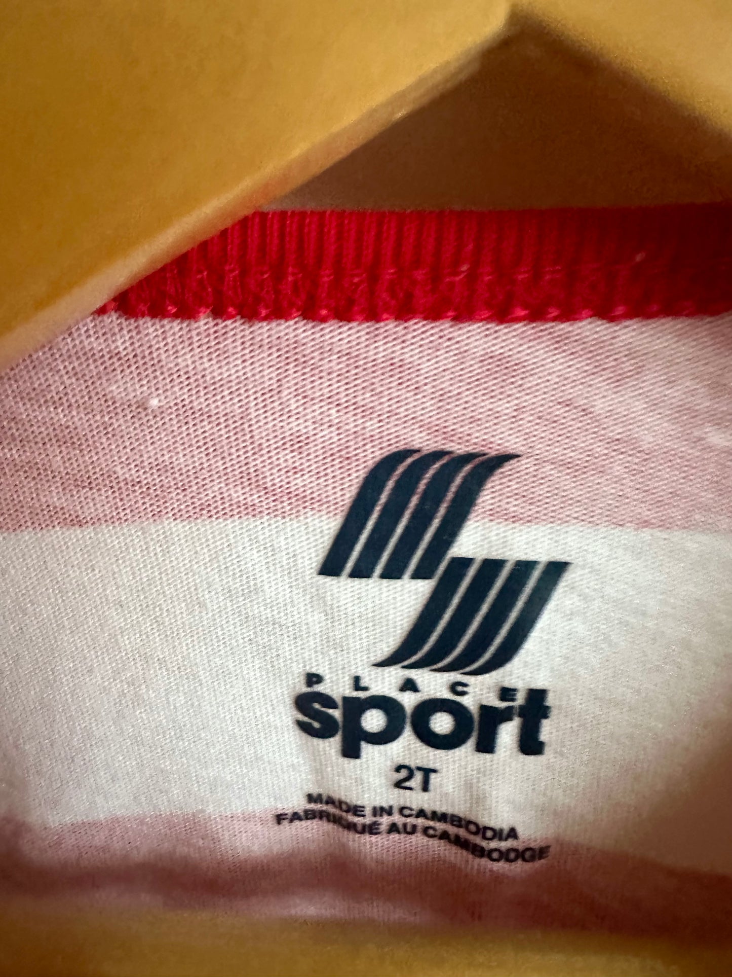 Red + White Striped Tank / 2T