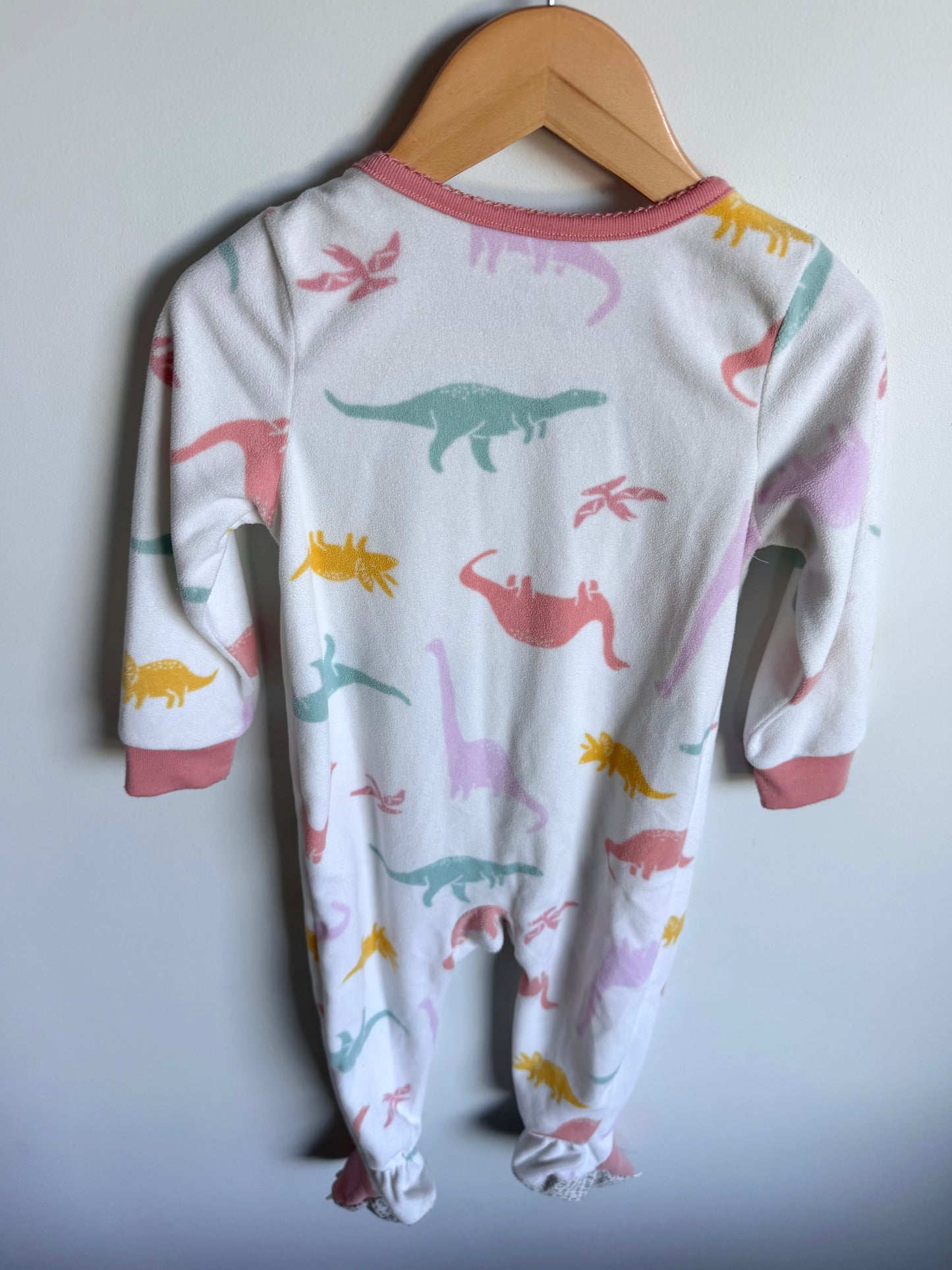 Dino Pink Trim Sleeper / 2T