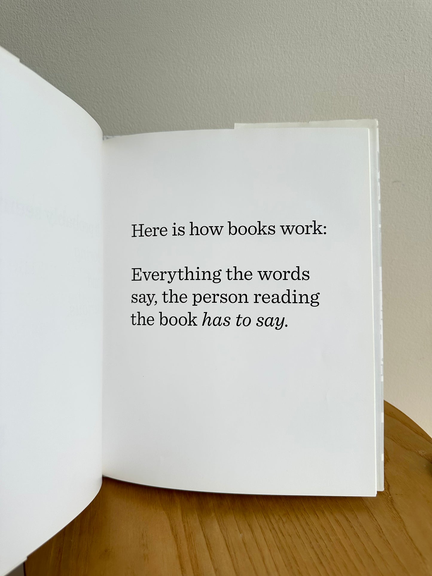 The Book With No Pictures Book / 3-7 years (No Shipping)