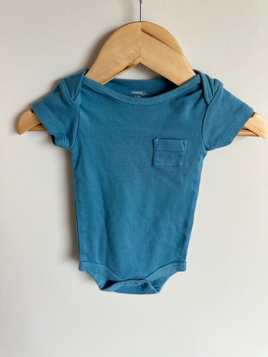 Colbat Blue T-Shirt Bodysuit / 0-3m