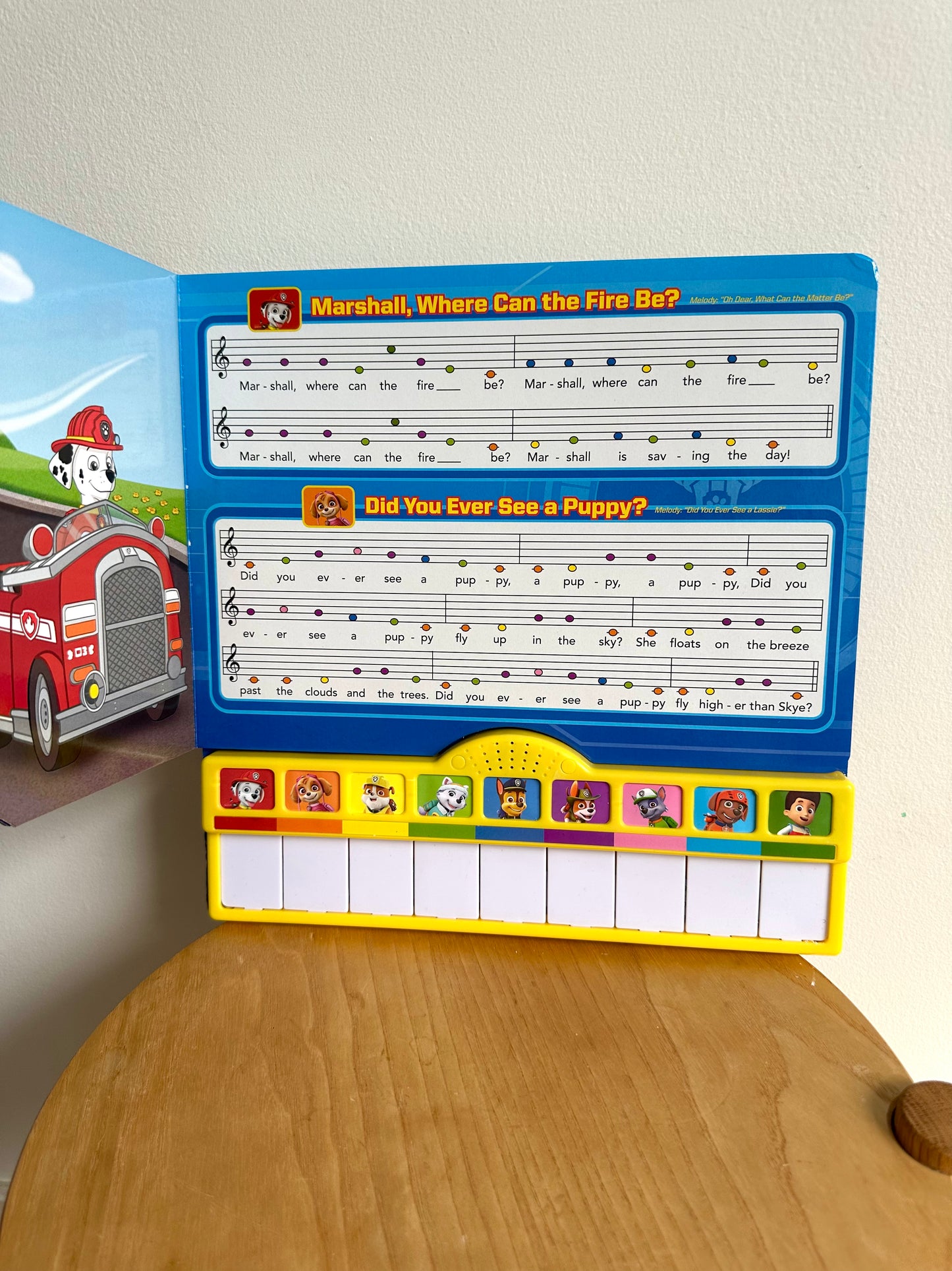 Paw Patrol Pup-tastic Paino Book (No Shipping)