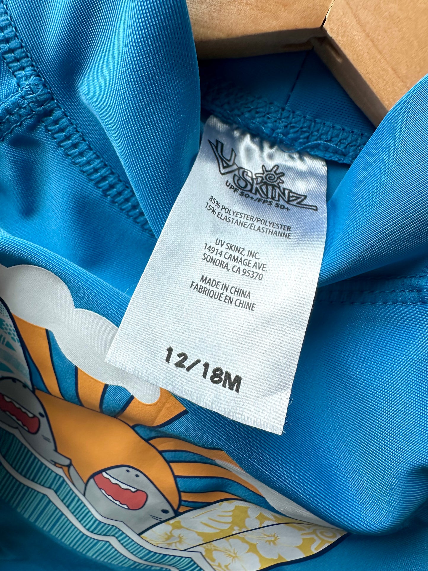 Surf Shark Swim Top / 12-18m