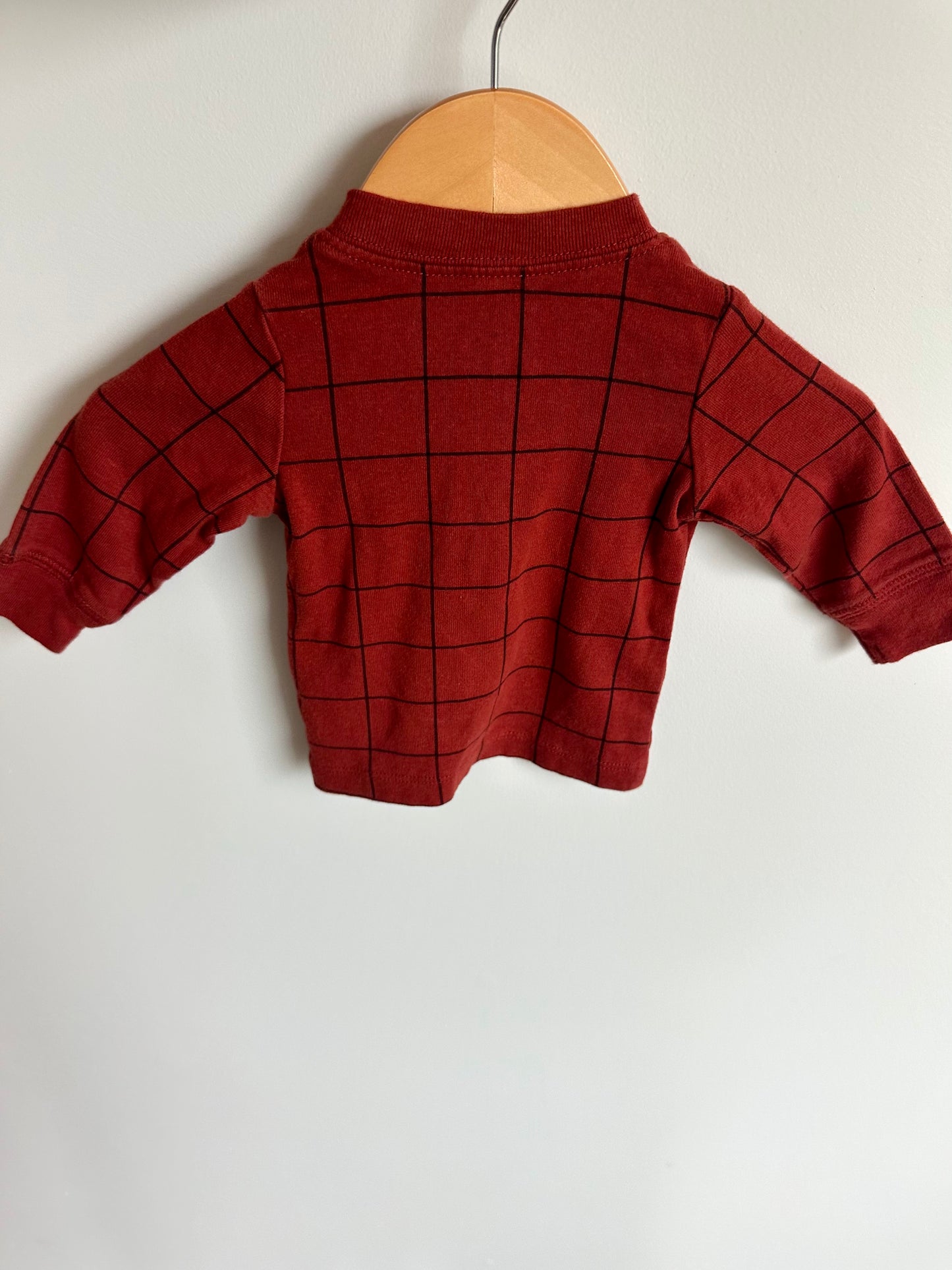 Rust Checkered Lines Pocket Top / 3m