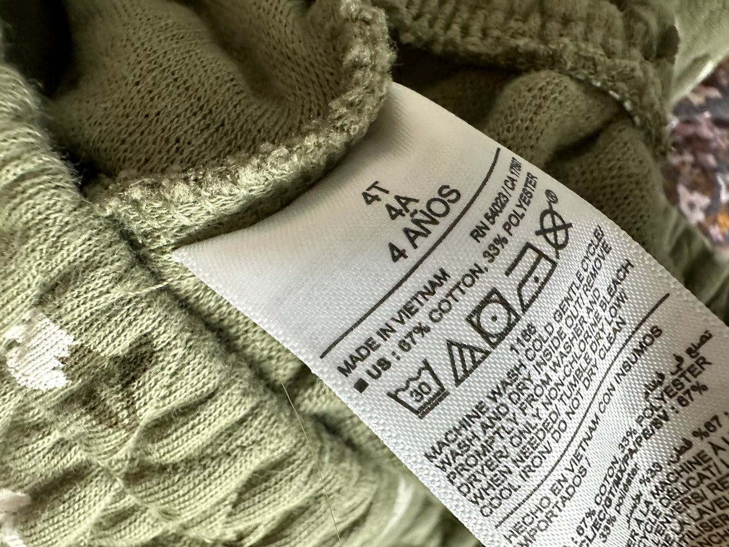 Green Daisy Sweater / 4T