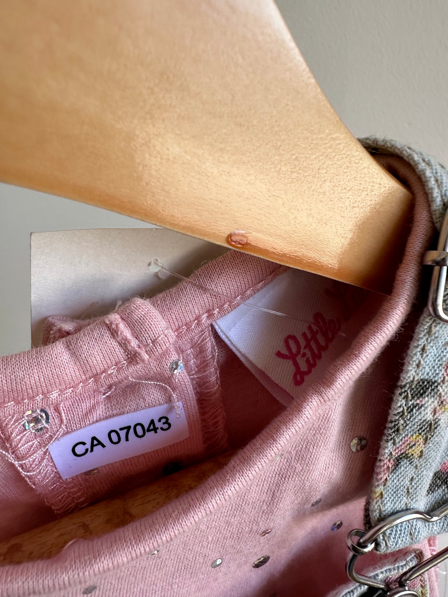 Floral Short Overalls and T-Shirt Set (With tags) / 24m