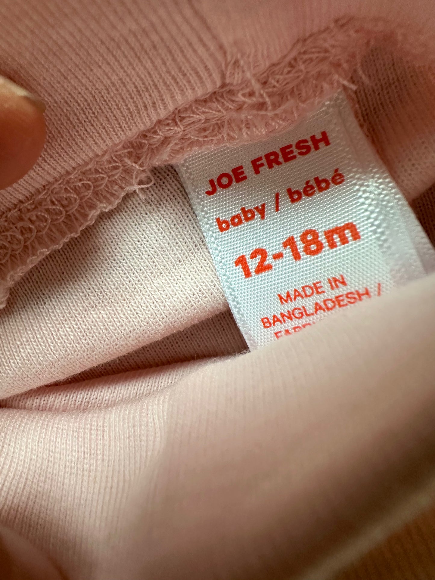 Pale Pink Leggings / 12-18m