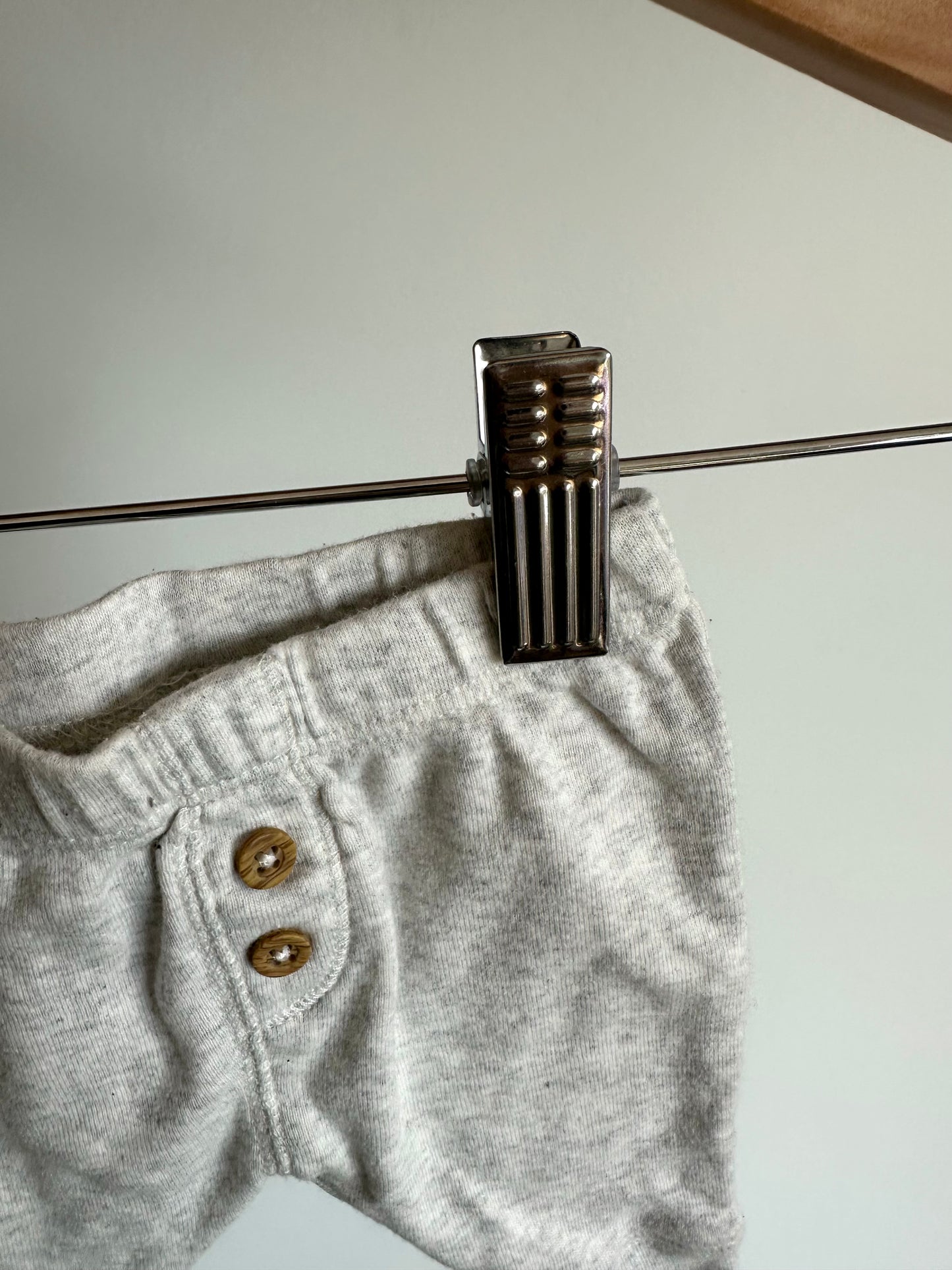 Grey Two Button Pants / 0m