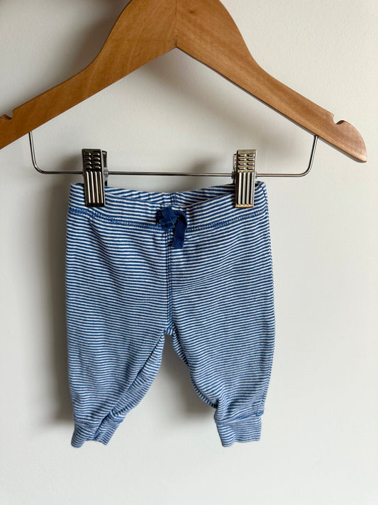 Striped Blue White Pants / 3m