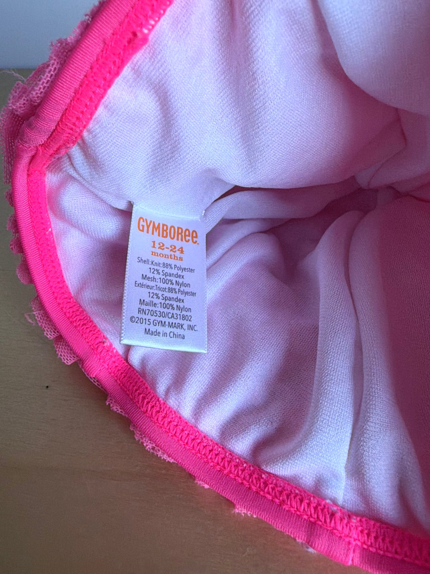 Pink Ruffle SwimCap / 12-24m
