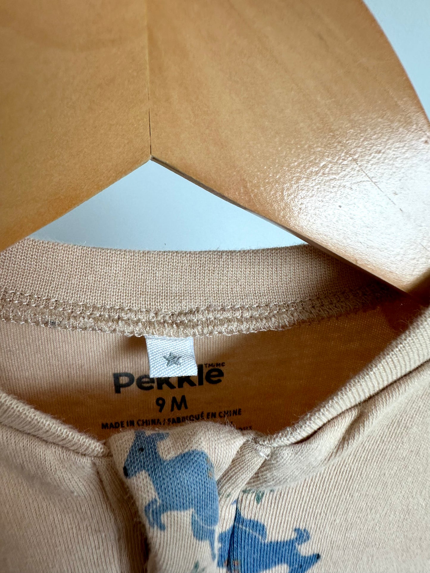 Organic Tan Koala Sleeper / 9m