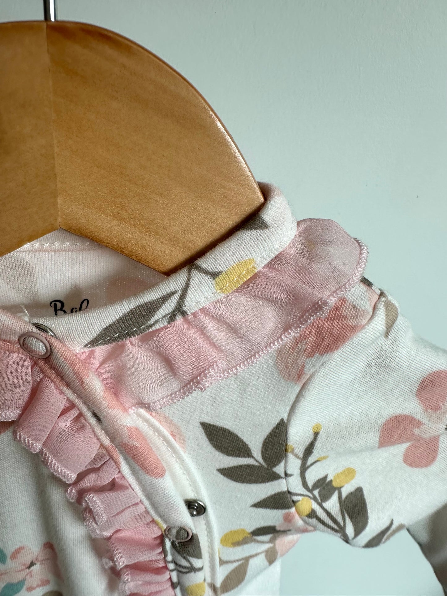 Floral Side Snap Sleeper / 9m