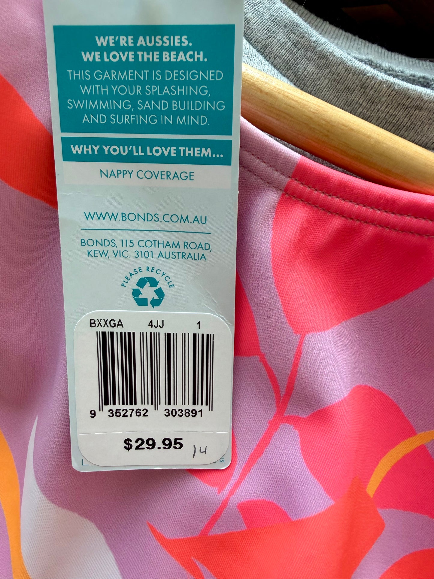 Bonds Bright Swimsuit (With Tags) / 12-18m