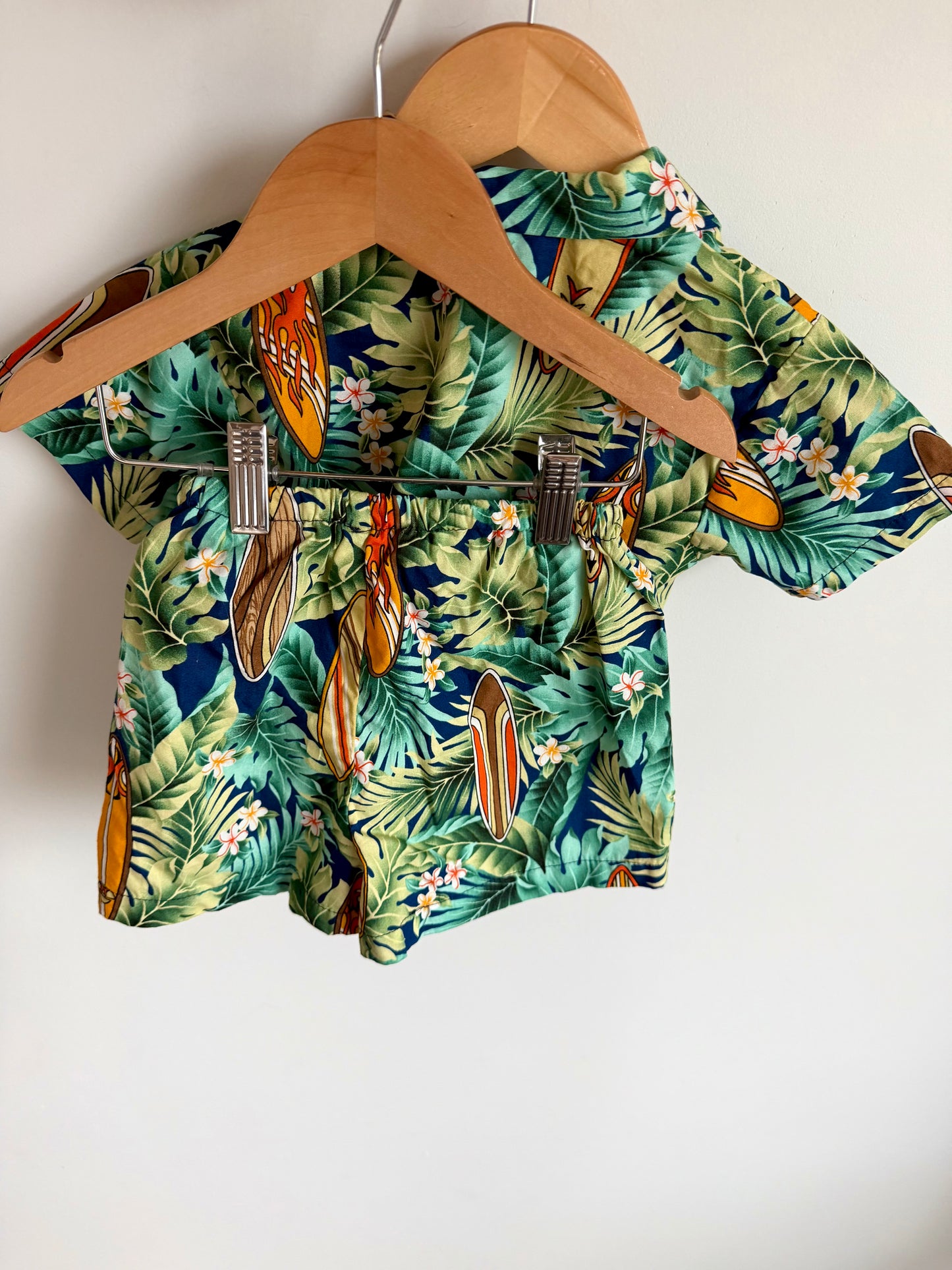 Authentic Hawaiian Top + Shorts Set / 24m