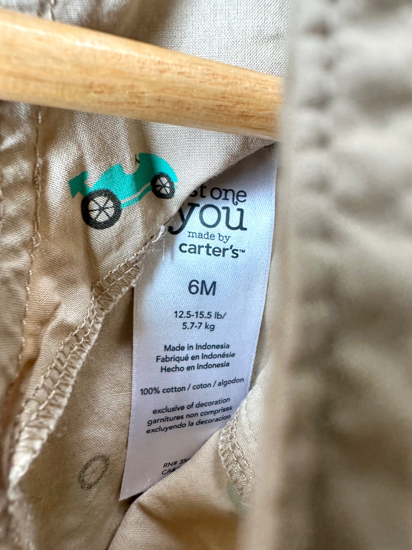 On the Go! Tan Overalls / 6m