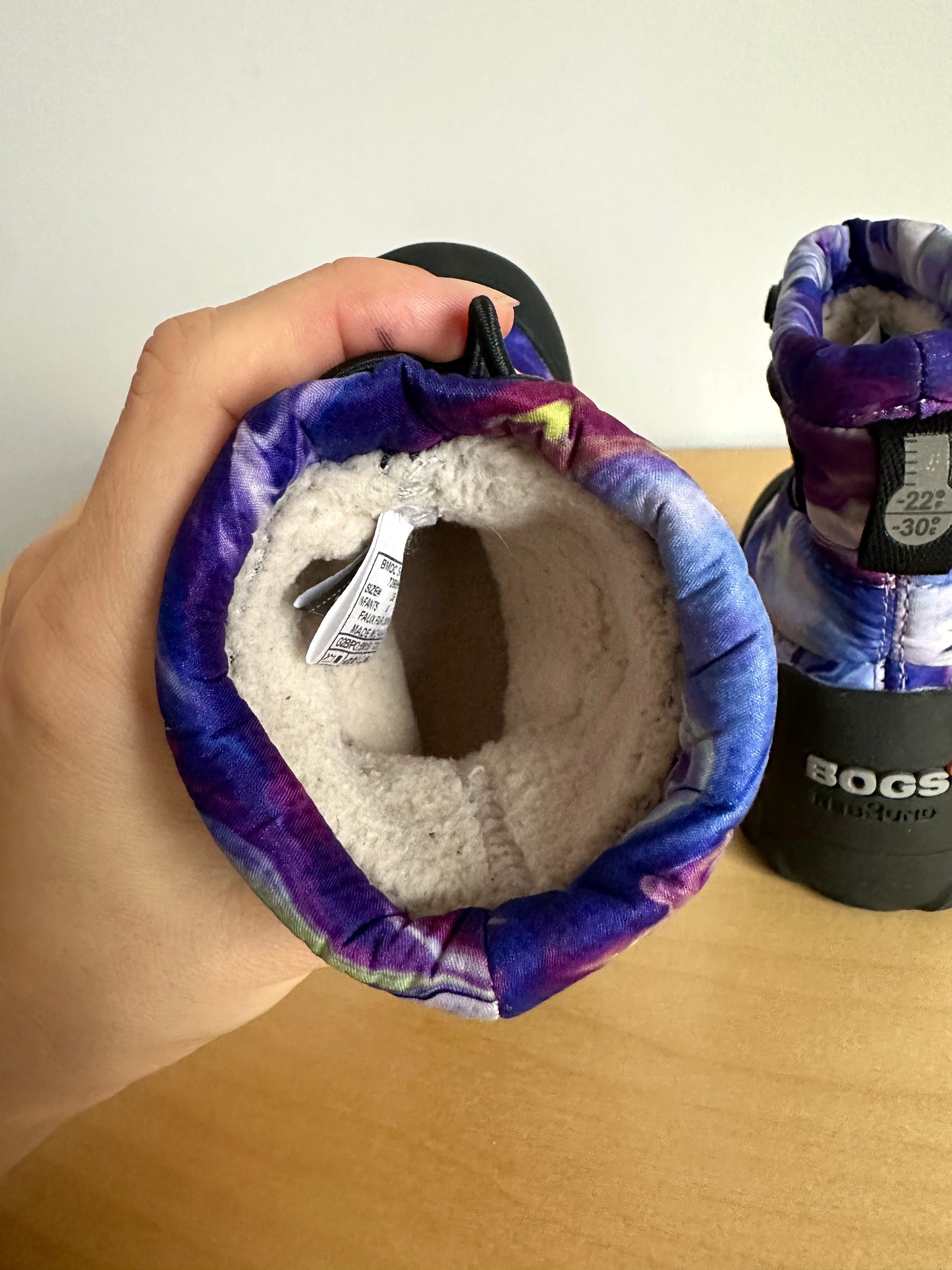 Bogs Purple Swirl Winter Boots / Size 4 Toddler