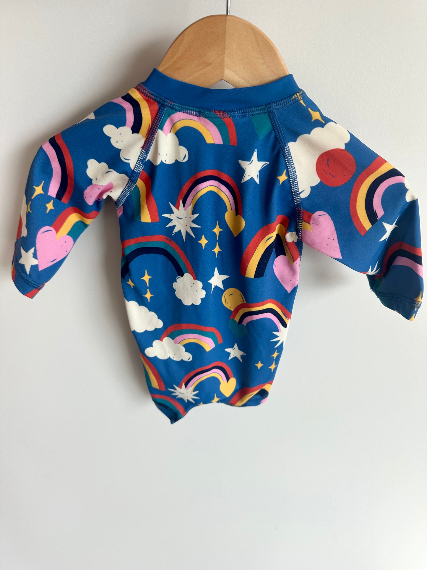 Hanna Andersson Half Zip Swimsuit / 0-3m