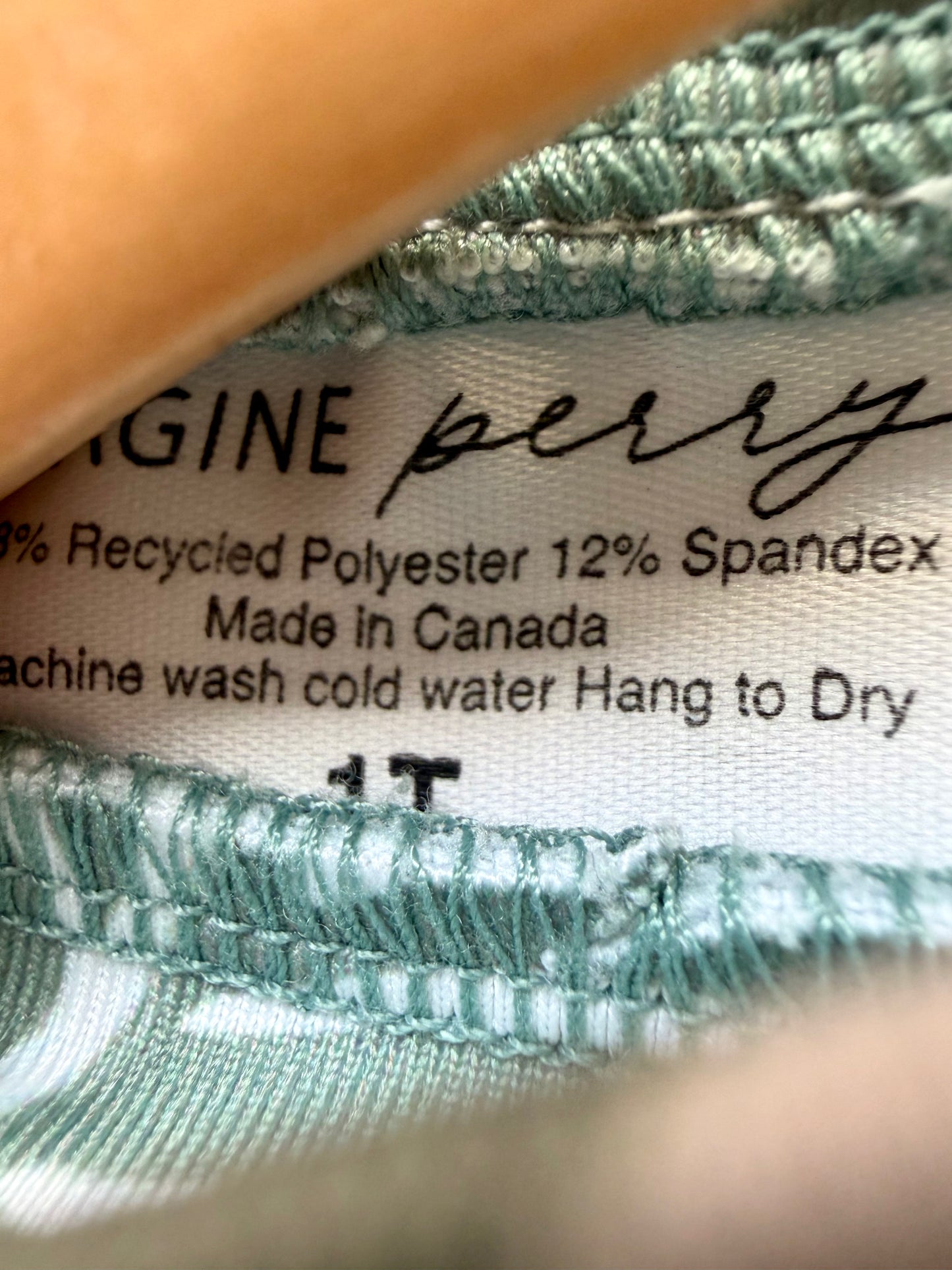 Imagine Perry Sage Leaf Swimsuit / 12m