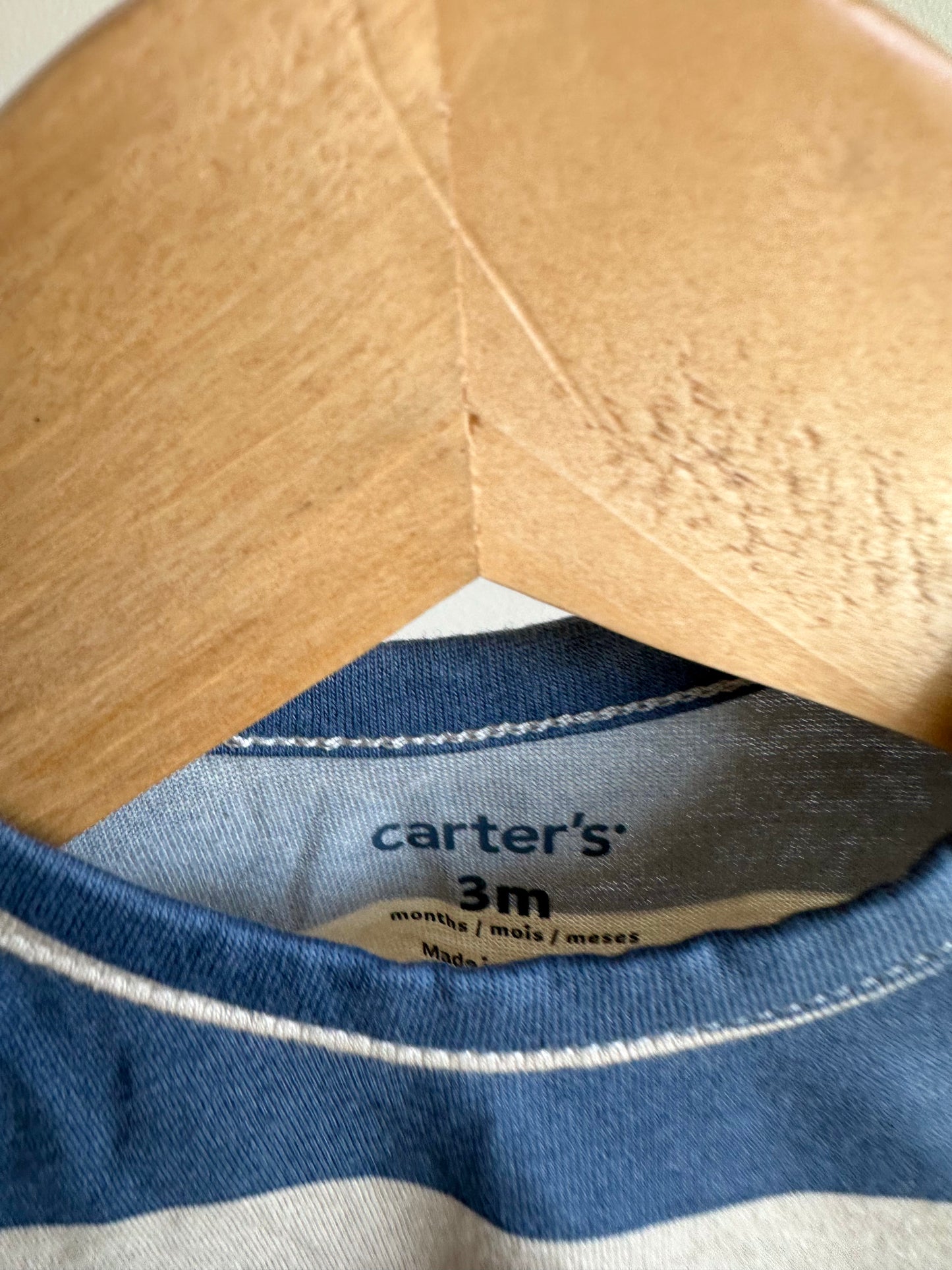 Cream + Navy T-Shrt / 3m