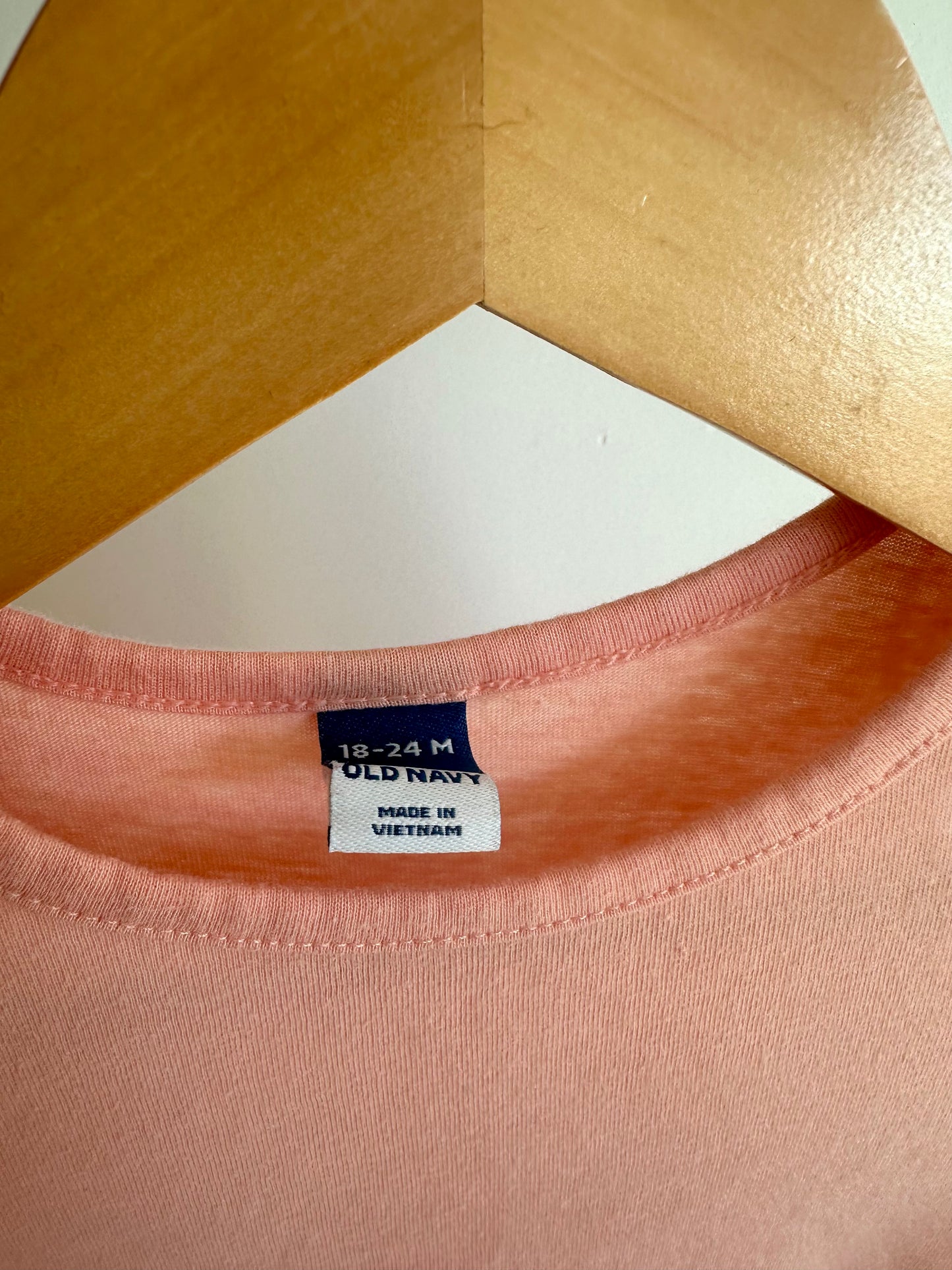 Peach Long Sleeve Dress / 18-24m