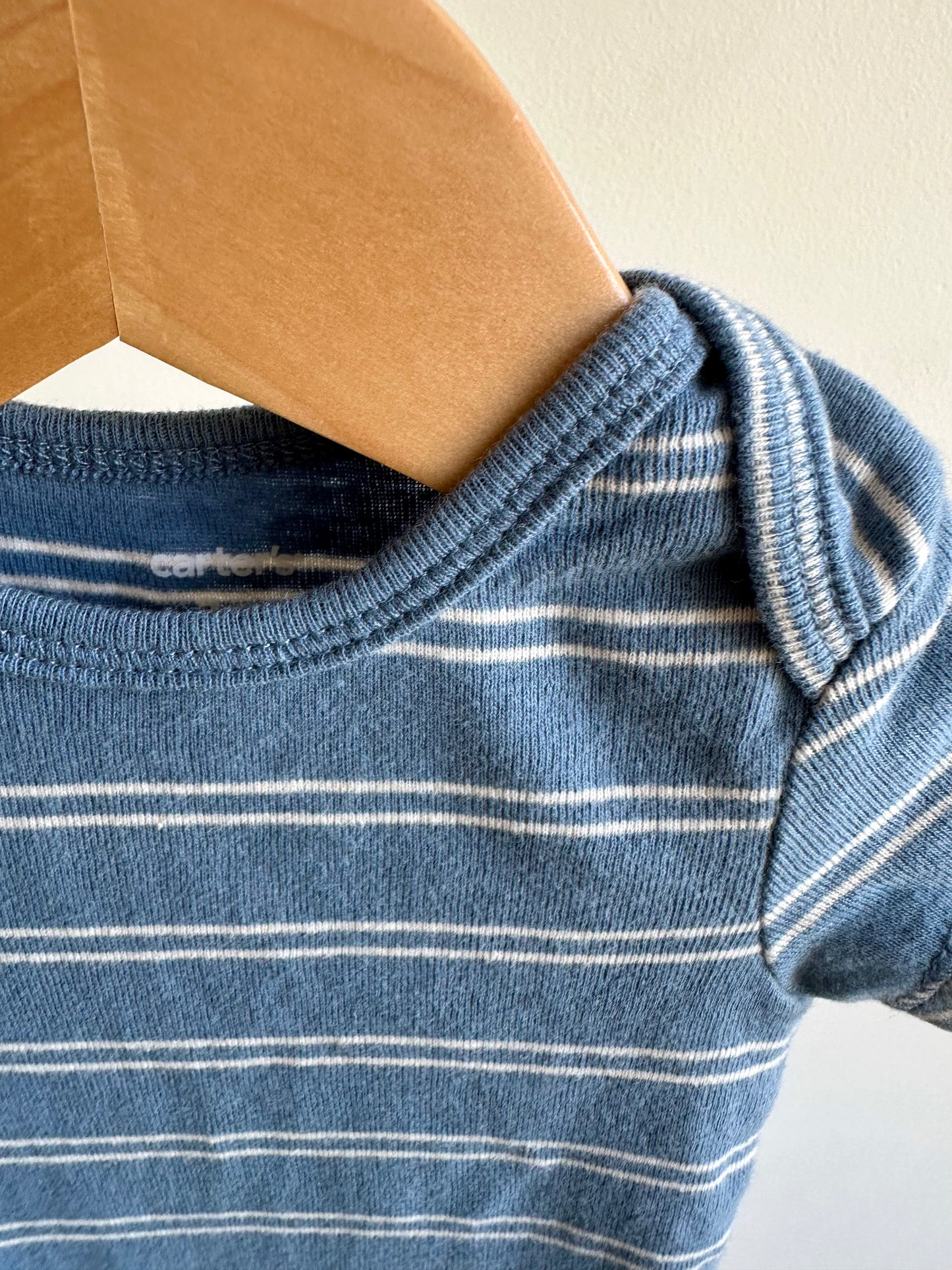 Stripes T-Shirt Blue Bodysuit / 3m
