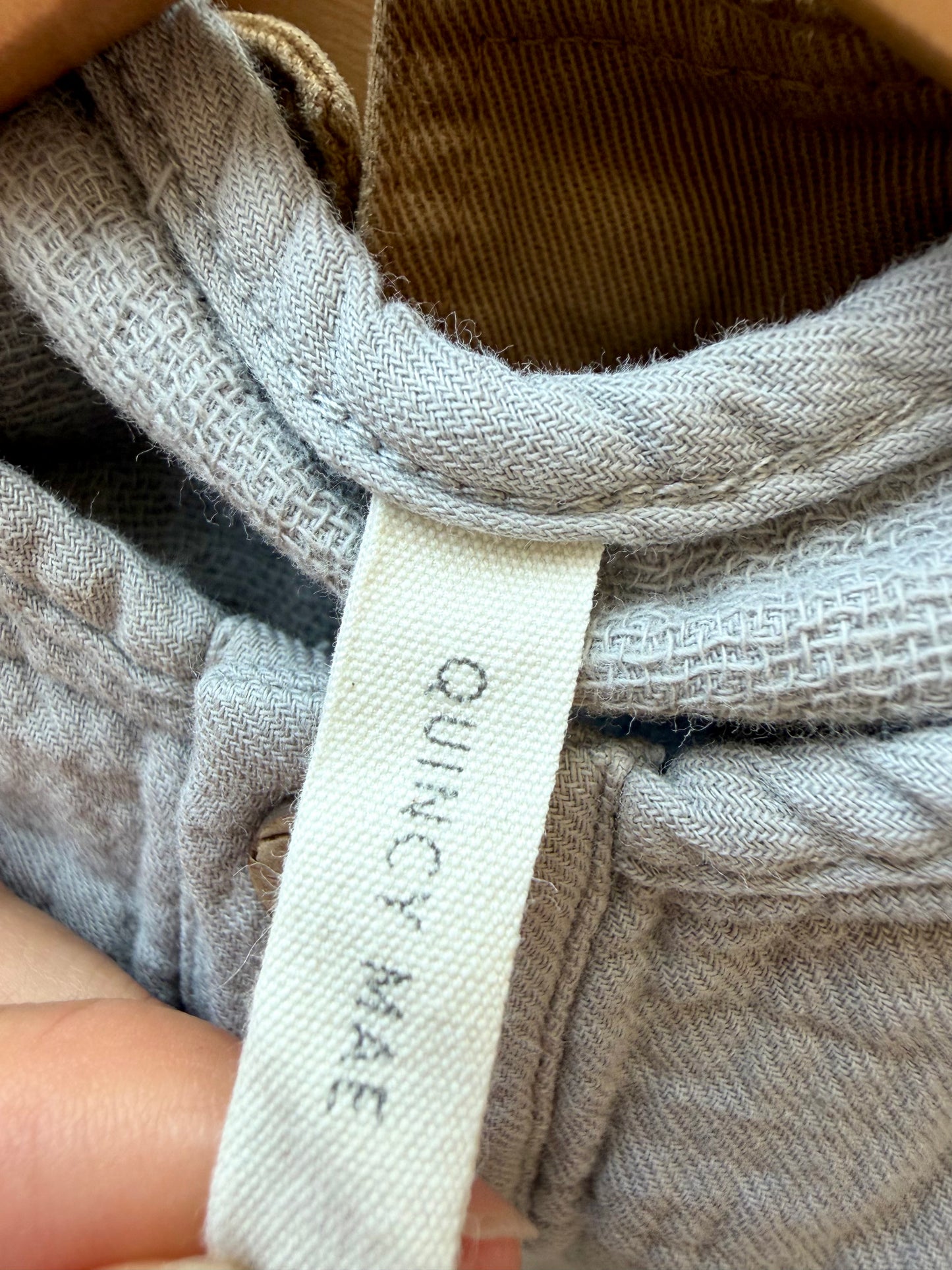 Organic Cotton Quincy Mae Grey Jumpsuit / 12-18m