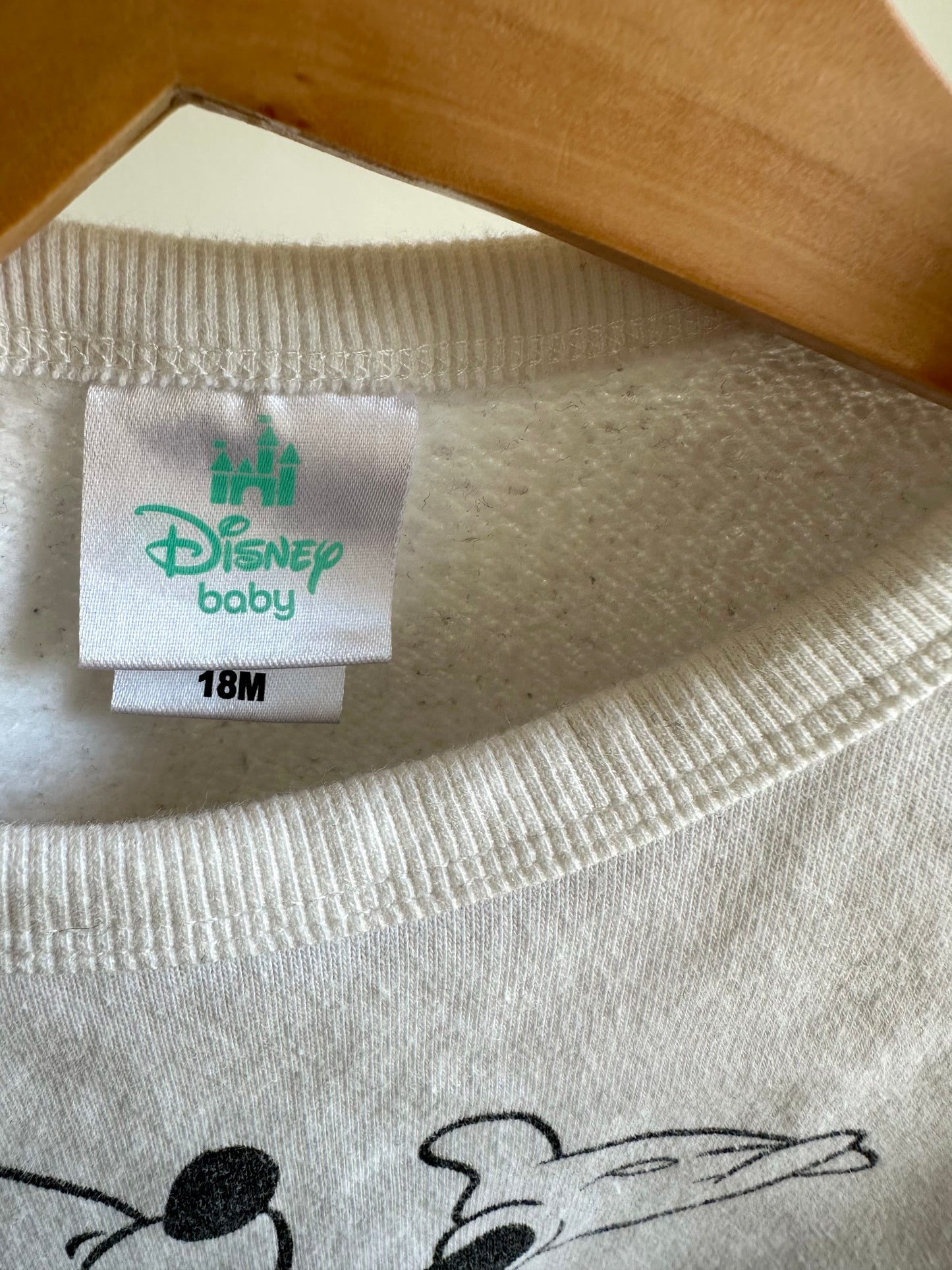 Mickey Sweater with Arm Stripes / 18m