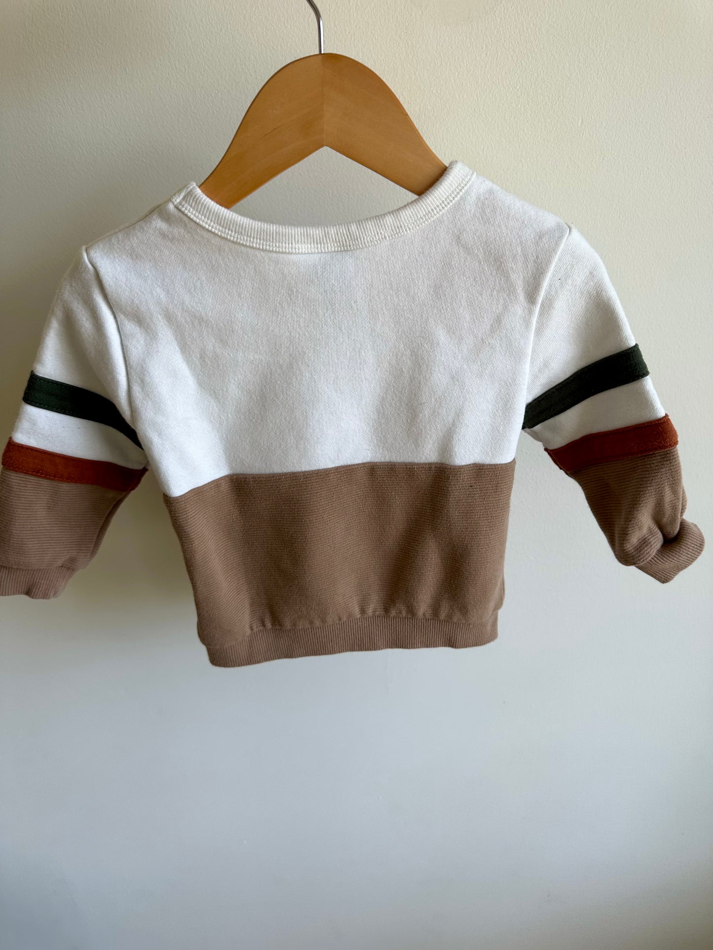 Mickey Sweater with Arm Stripes / 18m