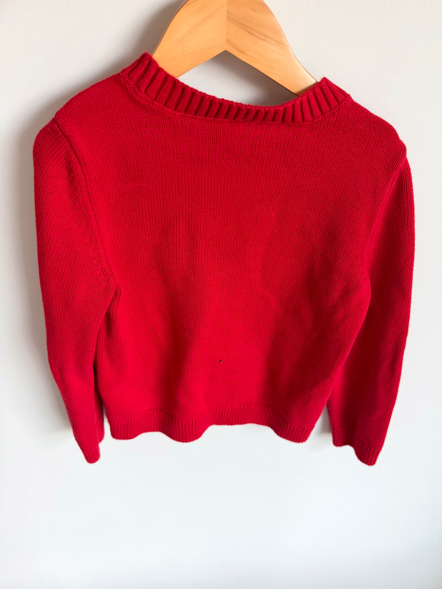 Heart Fuzzy Sweater / 7 years