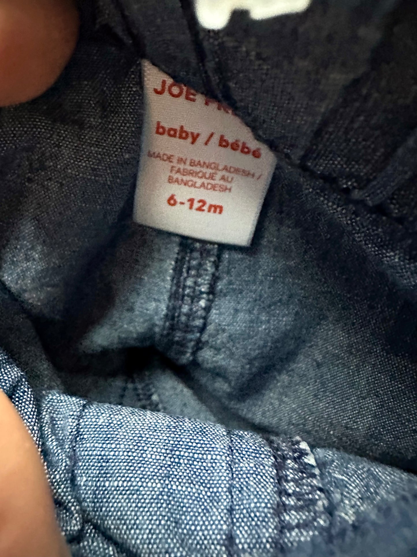Chambray Tapered Pants / 6-12m
